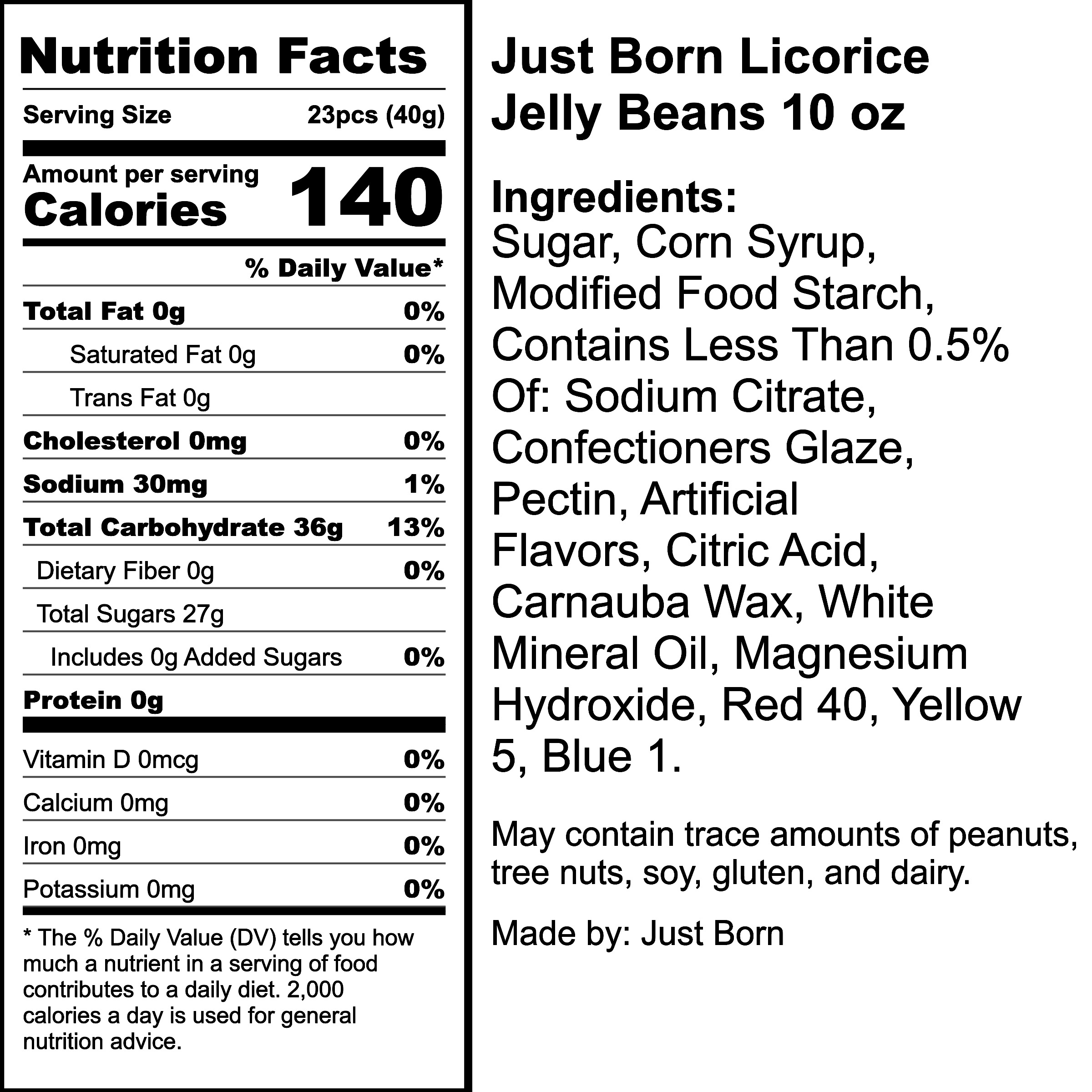 Nutrition Label