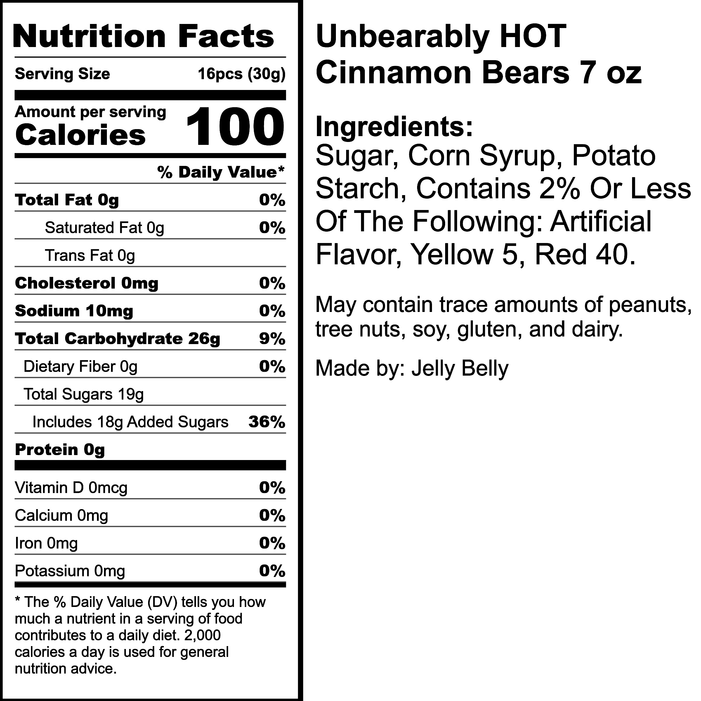Nutrition Label