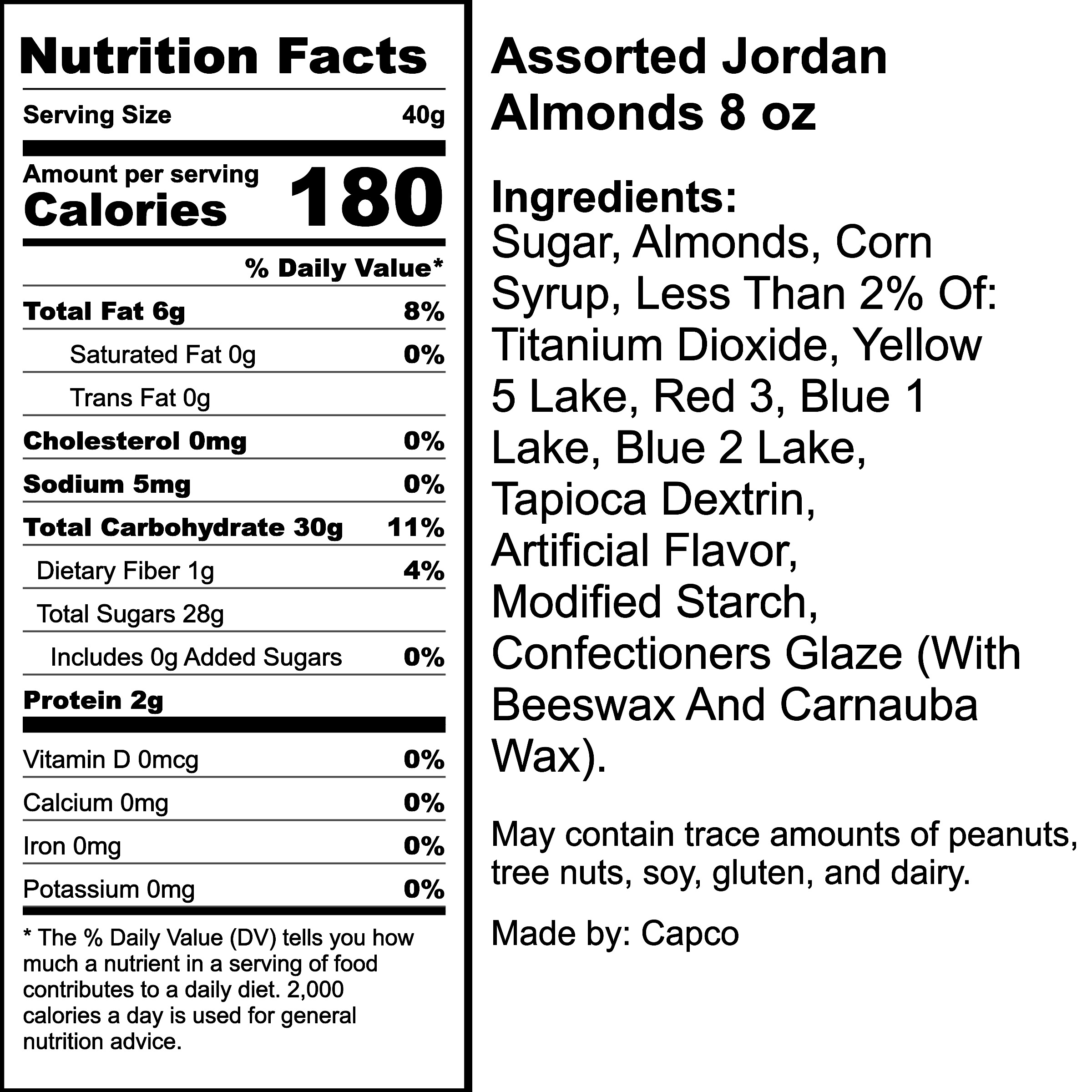 Nutrition Label