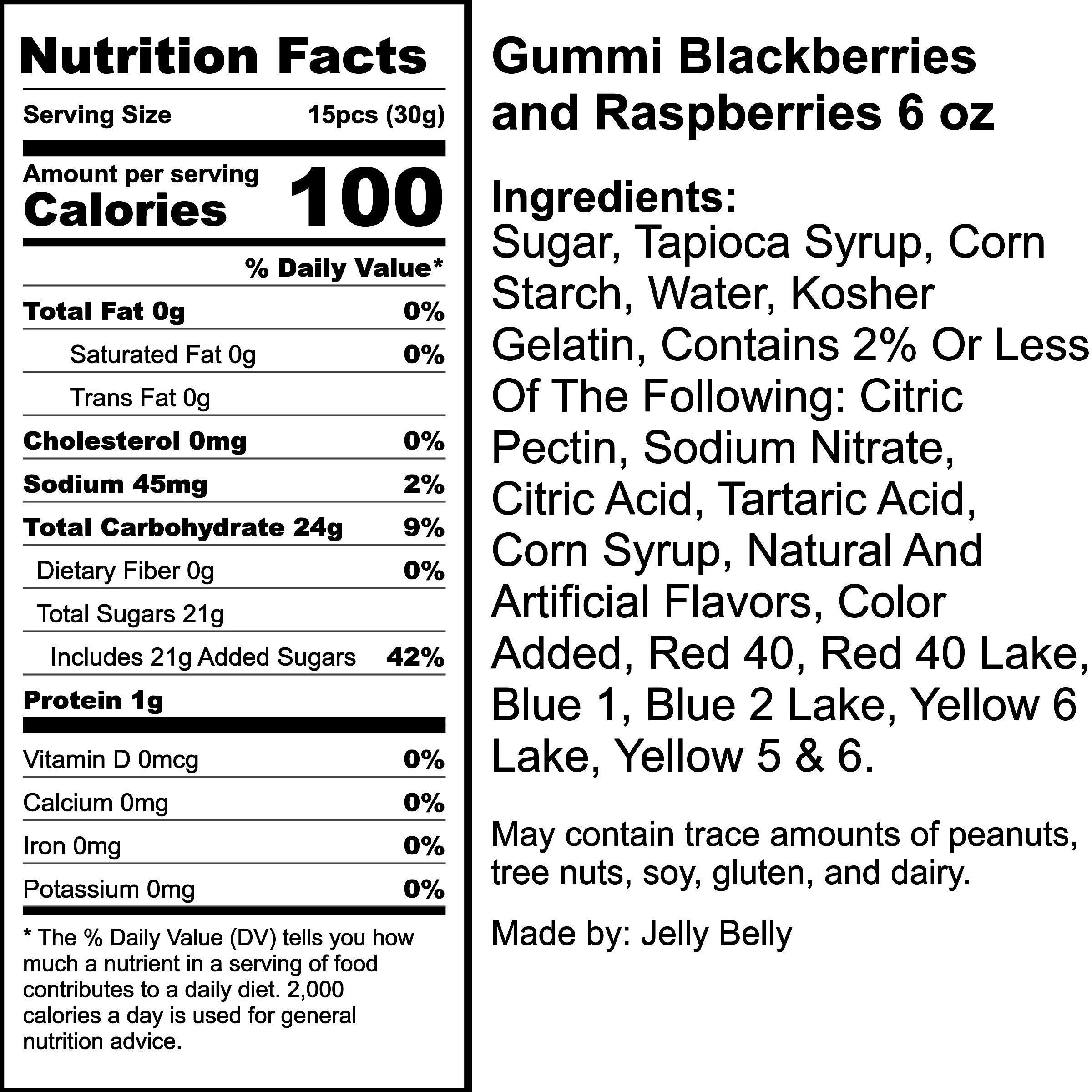 Nutrition Label