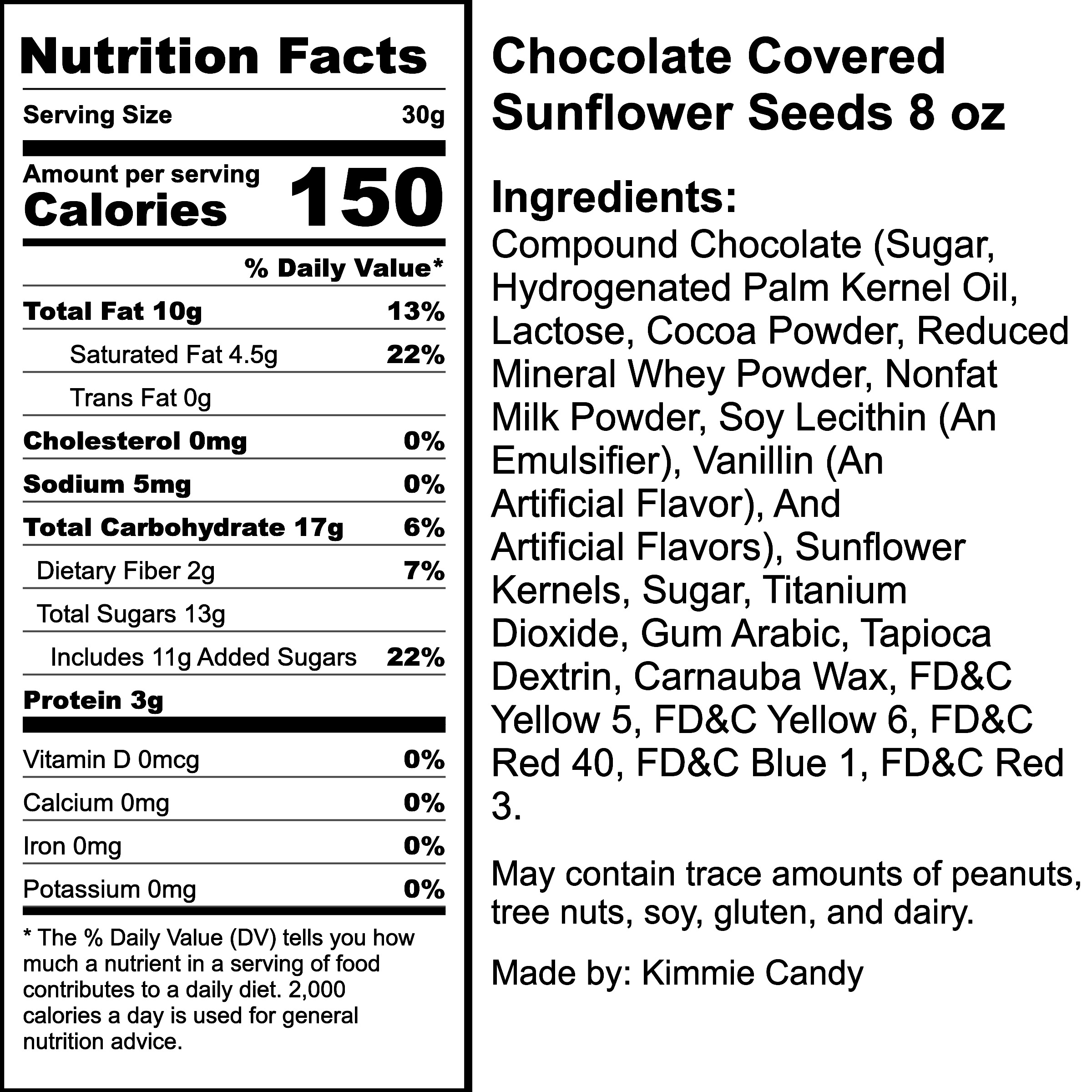 Nutrition Label