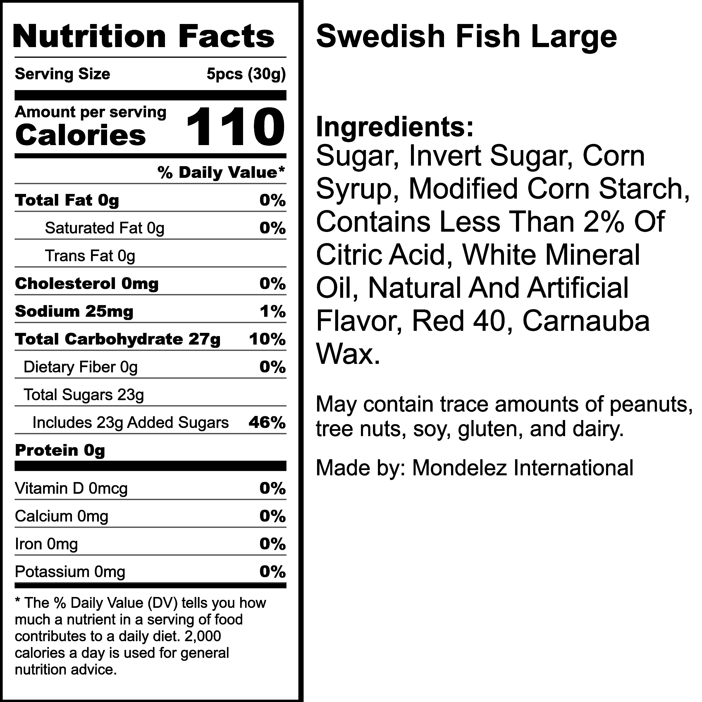 Nutrition Label