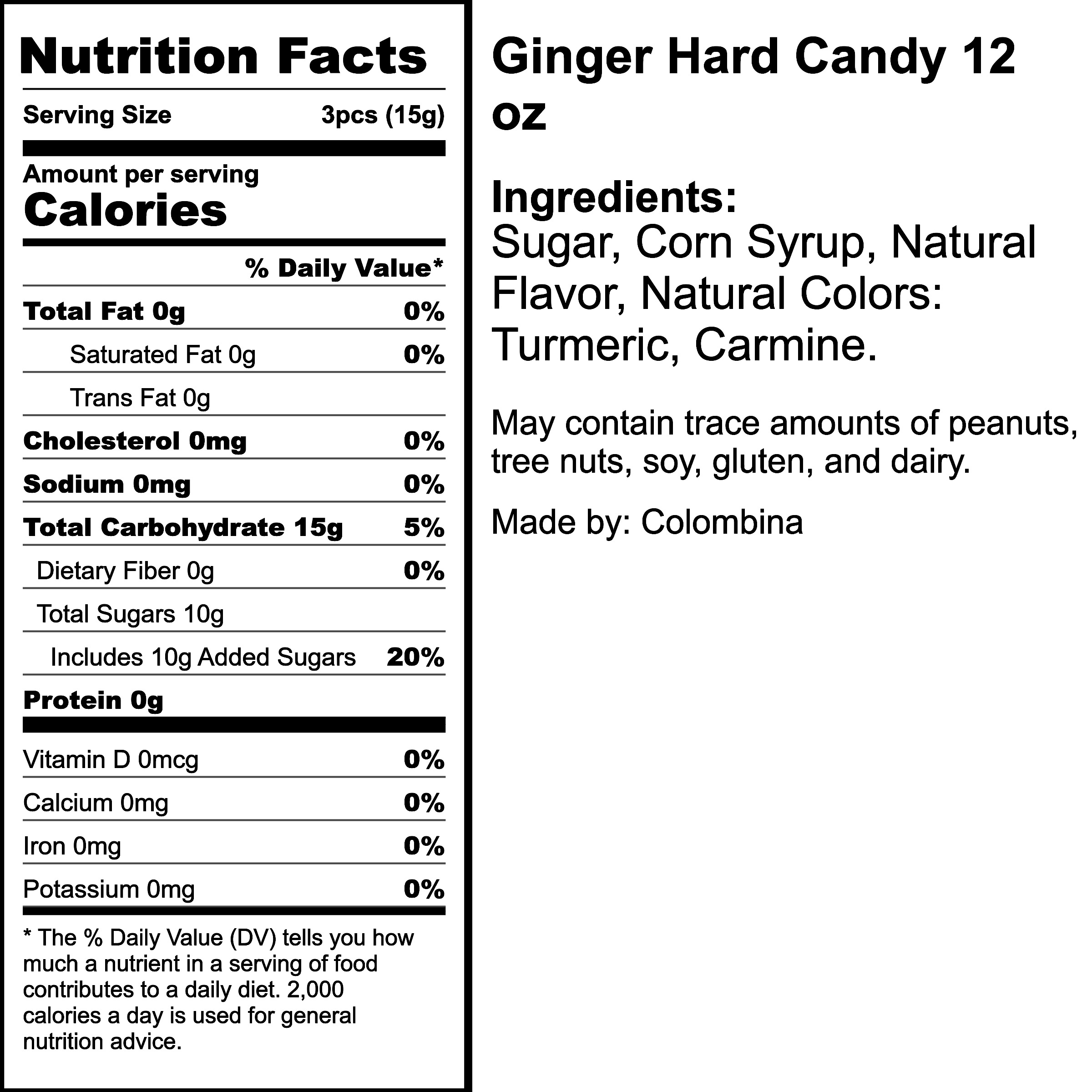 Nutrition Label