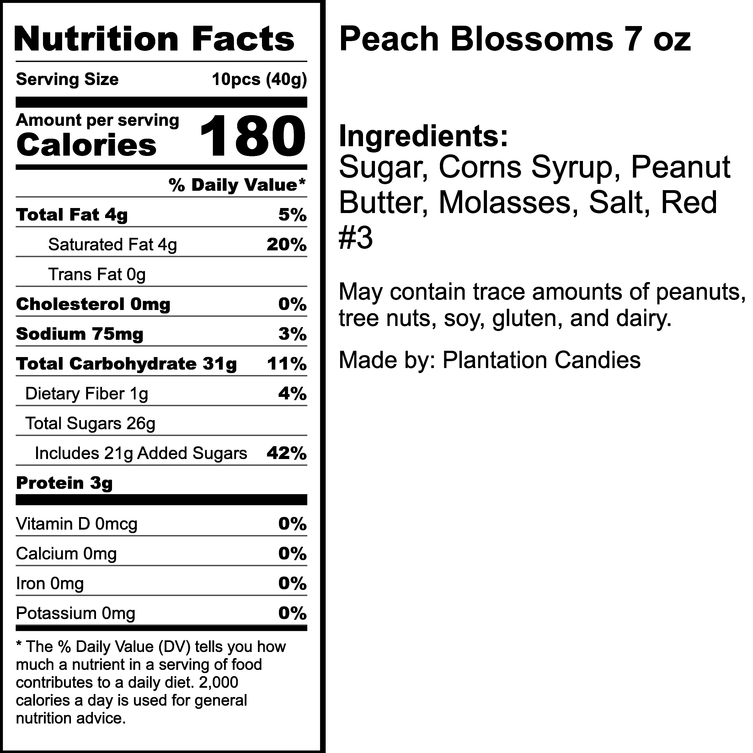 Nutrition Label