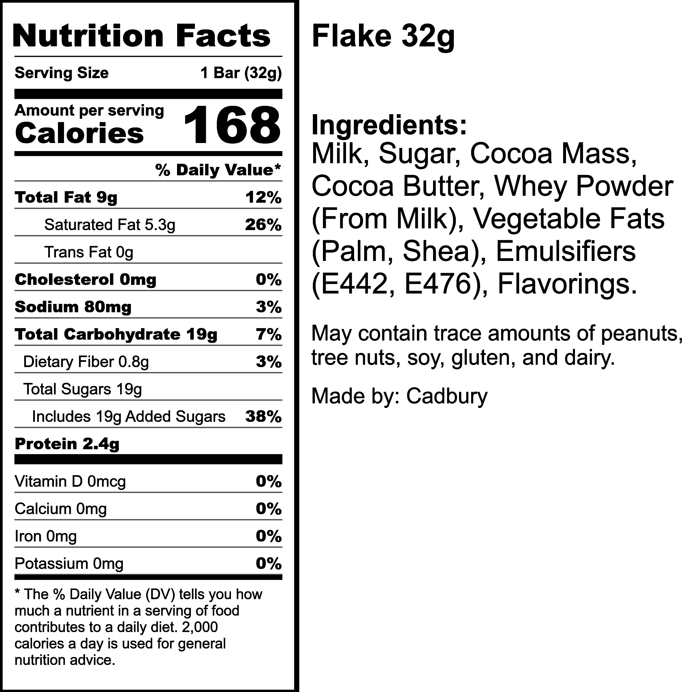 Nutrition Label