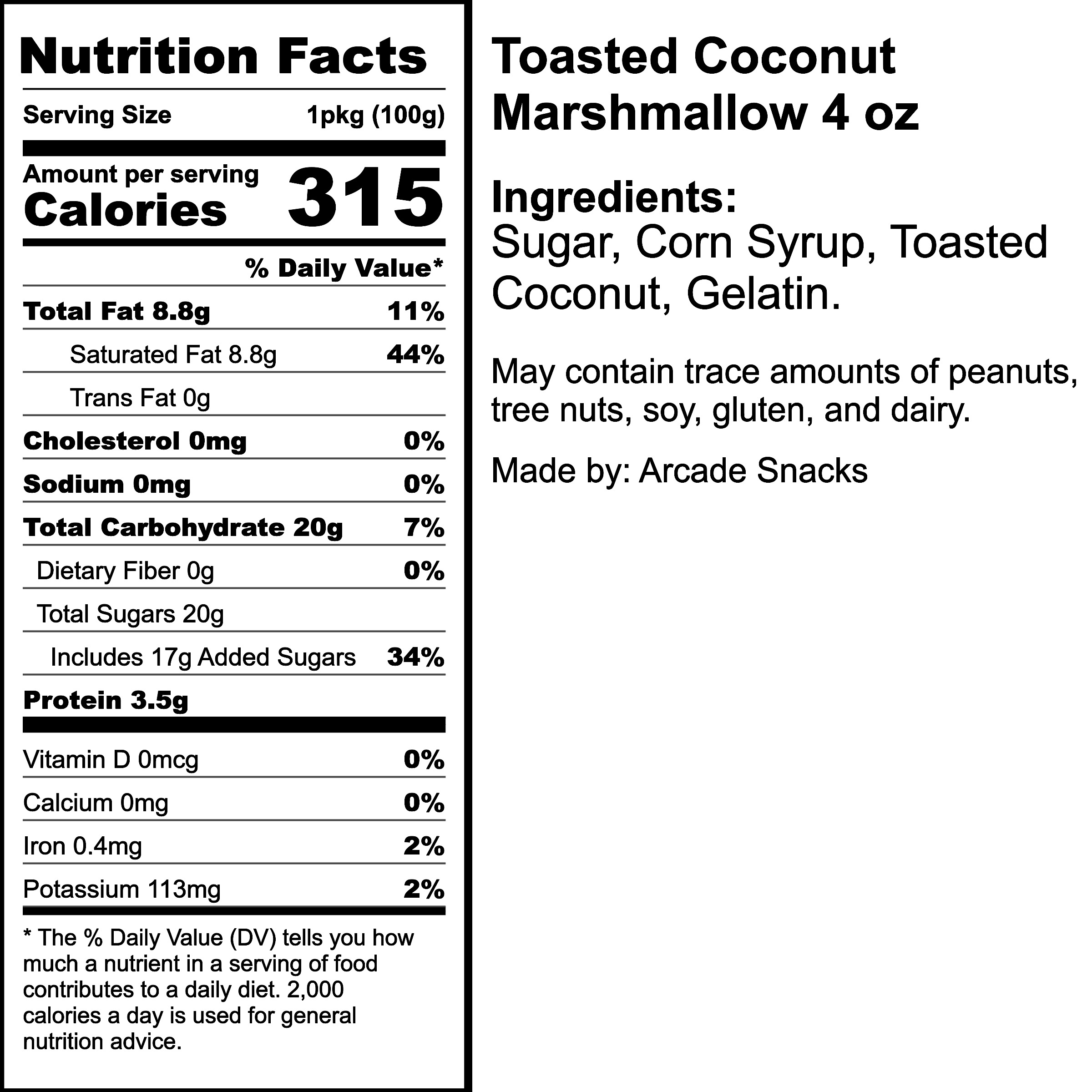 Nutrition Label