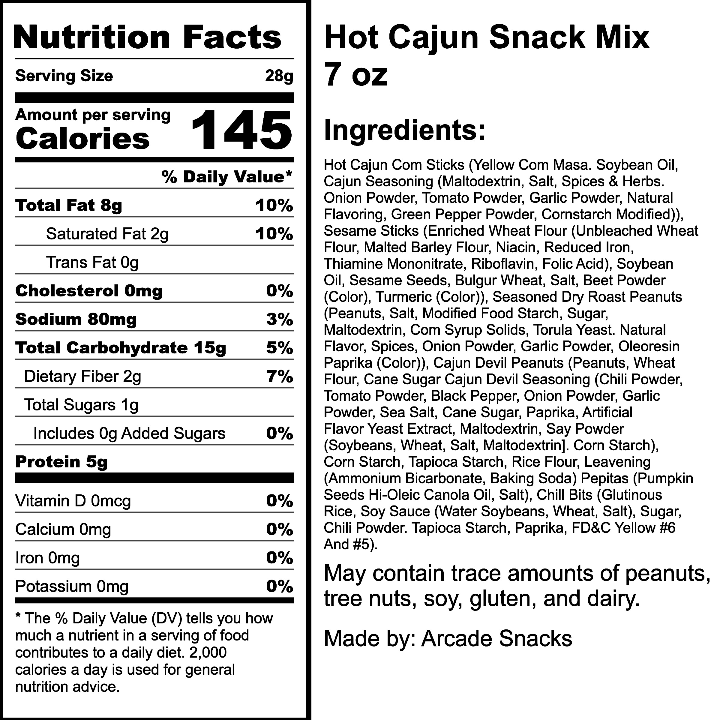 Nutrition Label