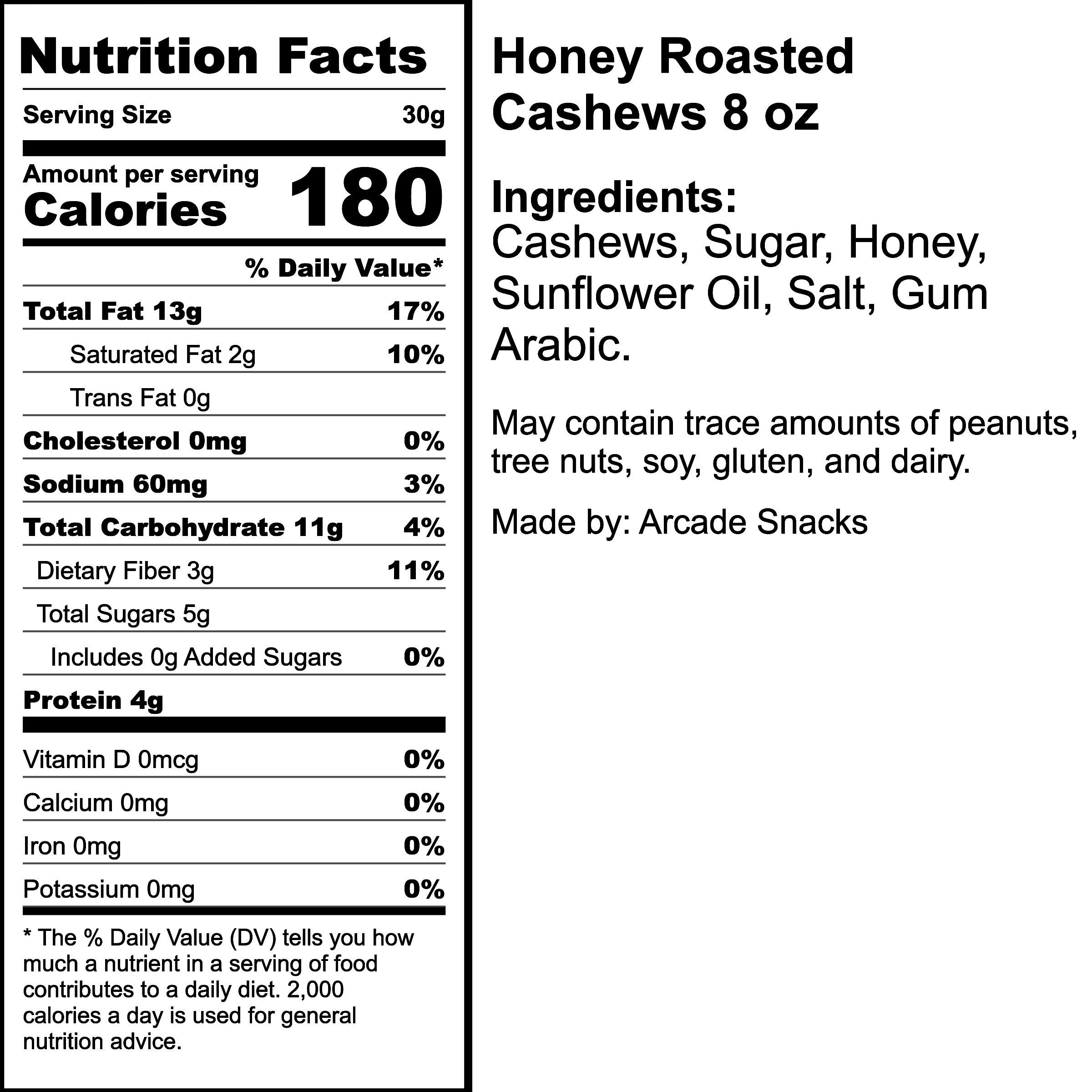 Nutrition Label