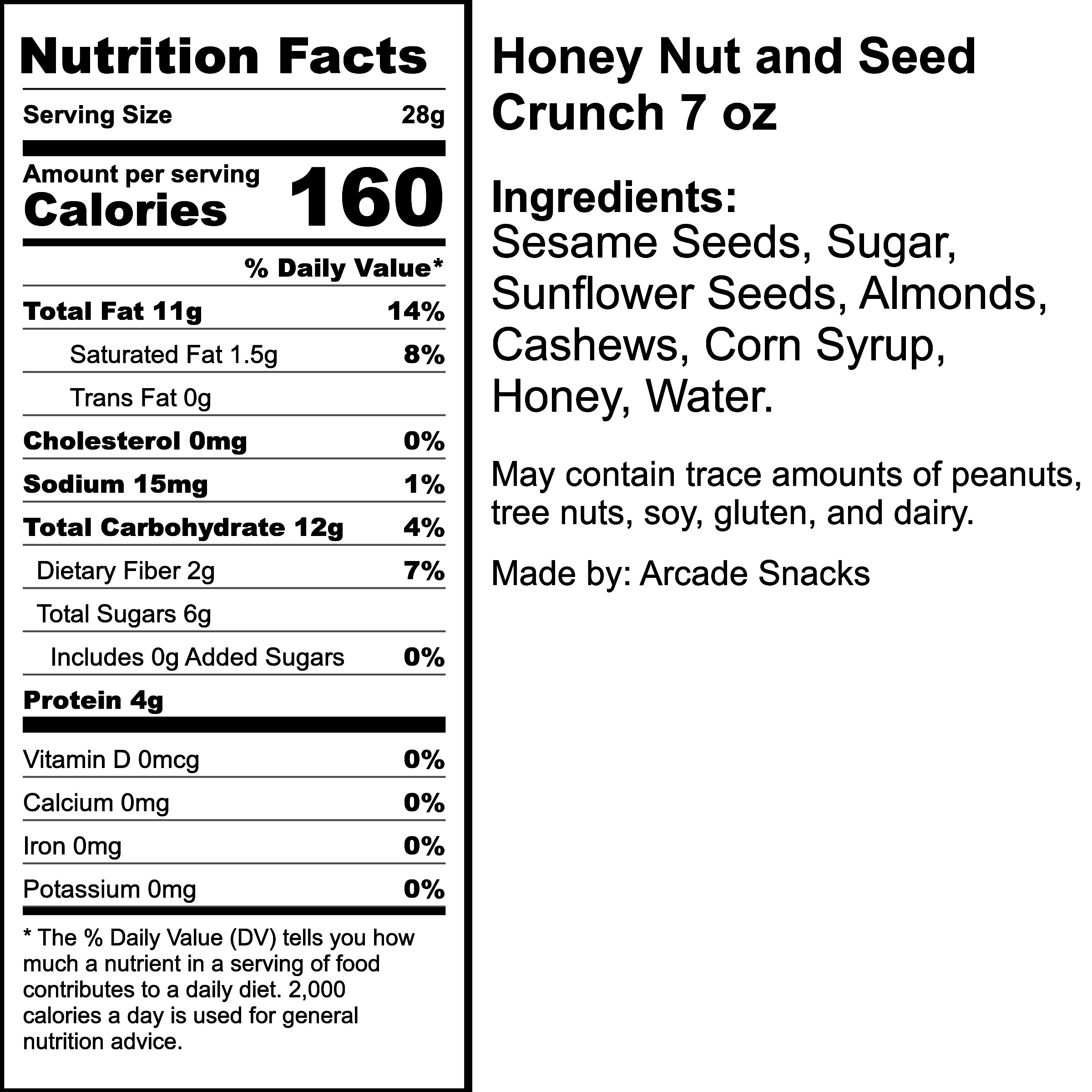 Nutrition Label