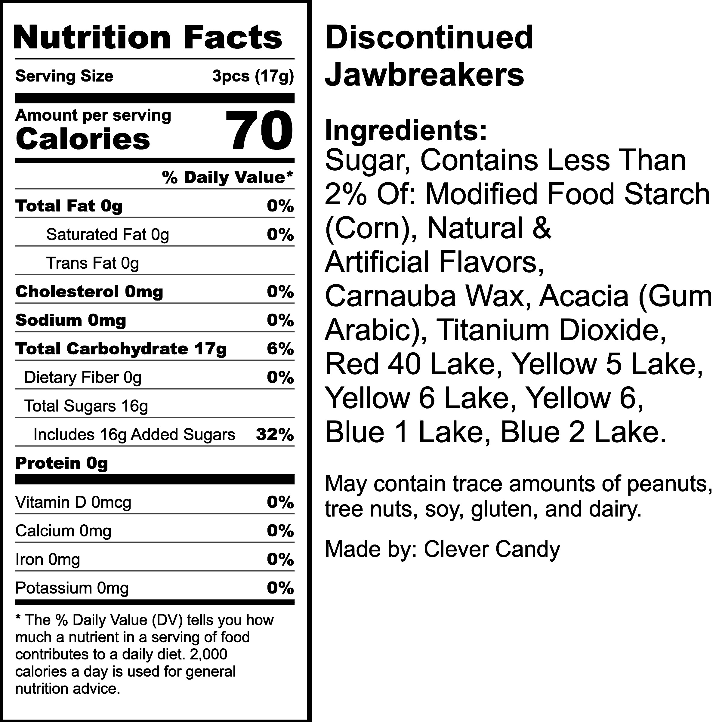 Nutrition Label