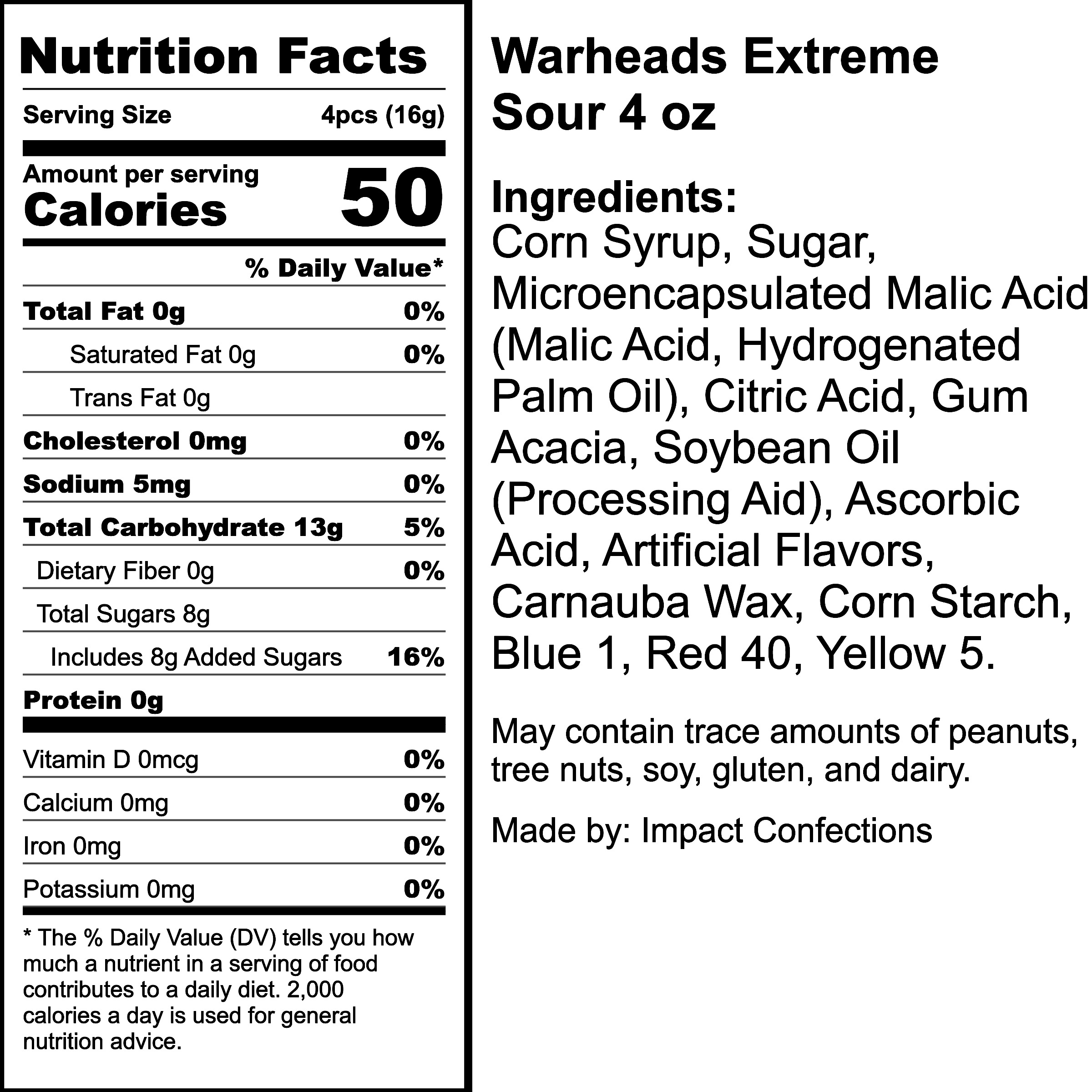 Nutrition Label