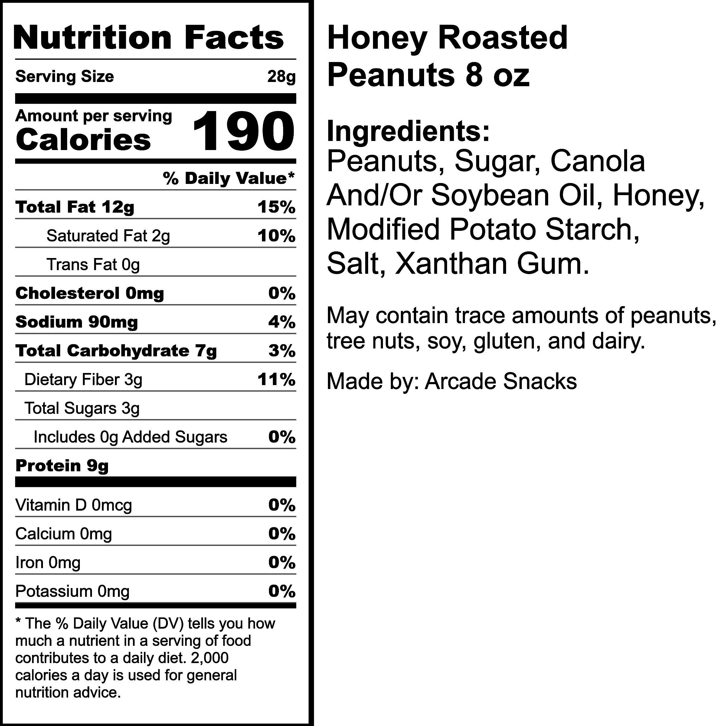 Nutrition Label