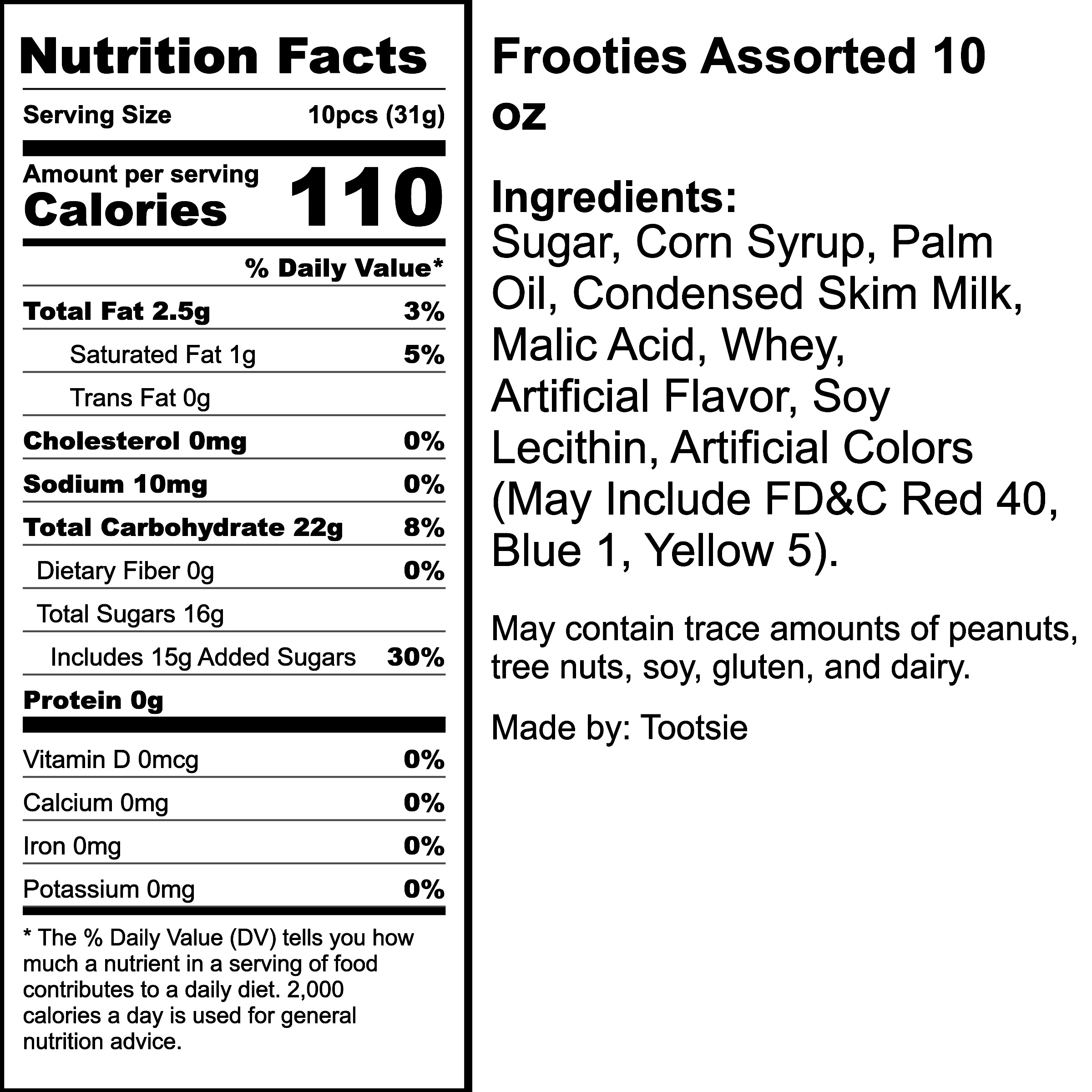 Nutrition Label