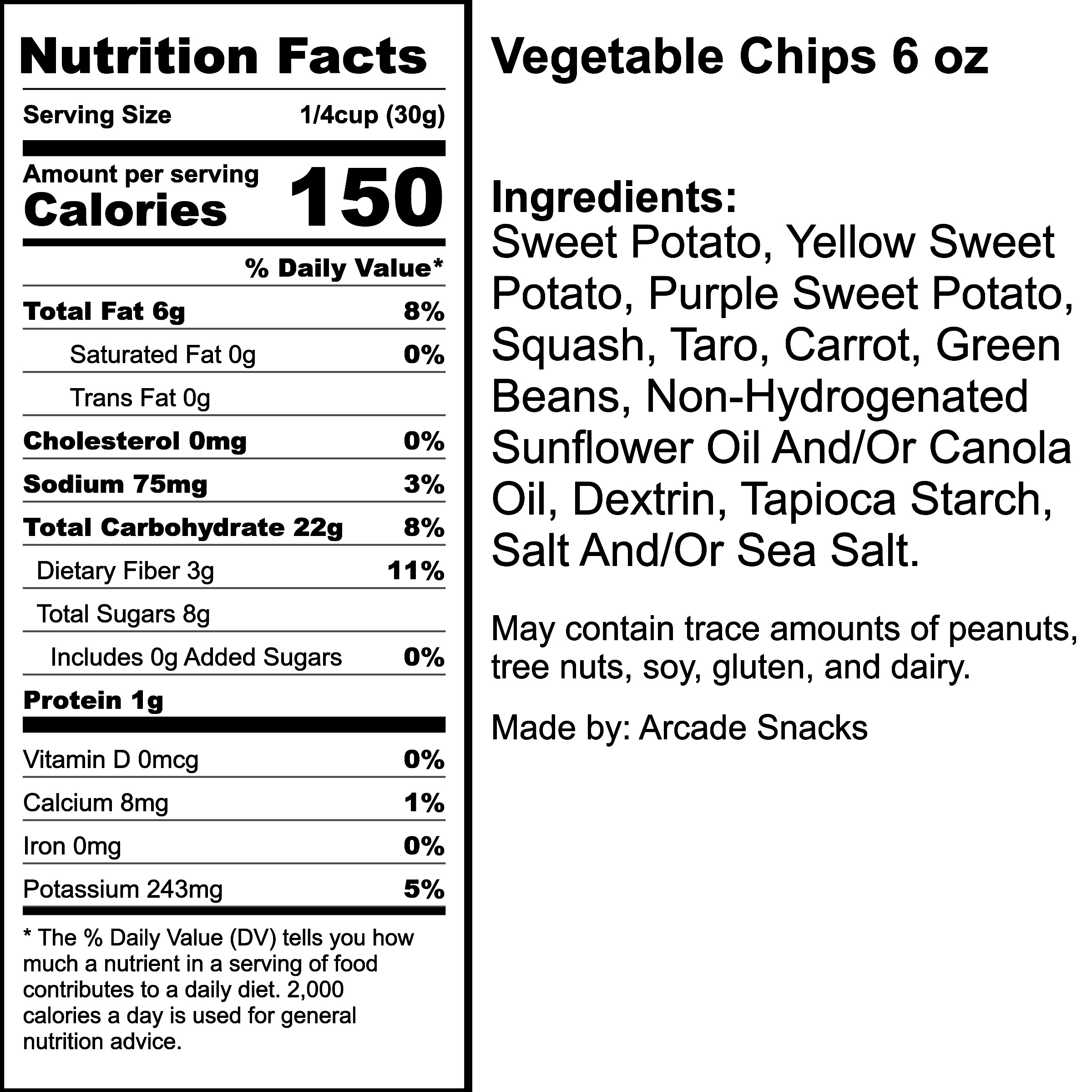 Nutrition Label
