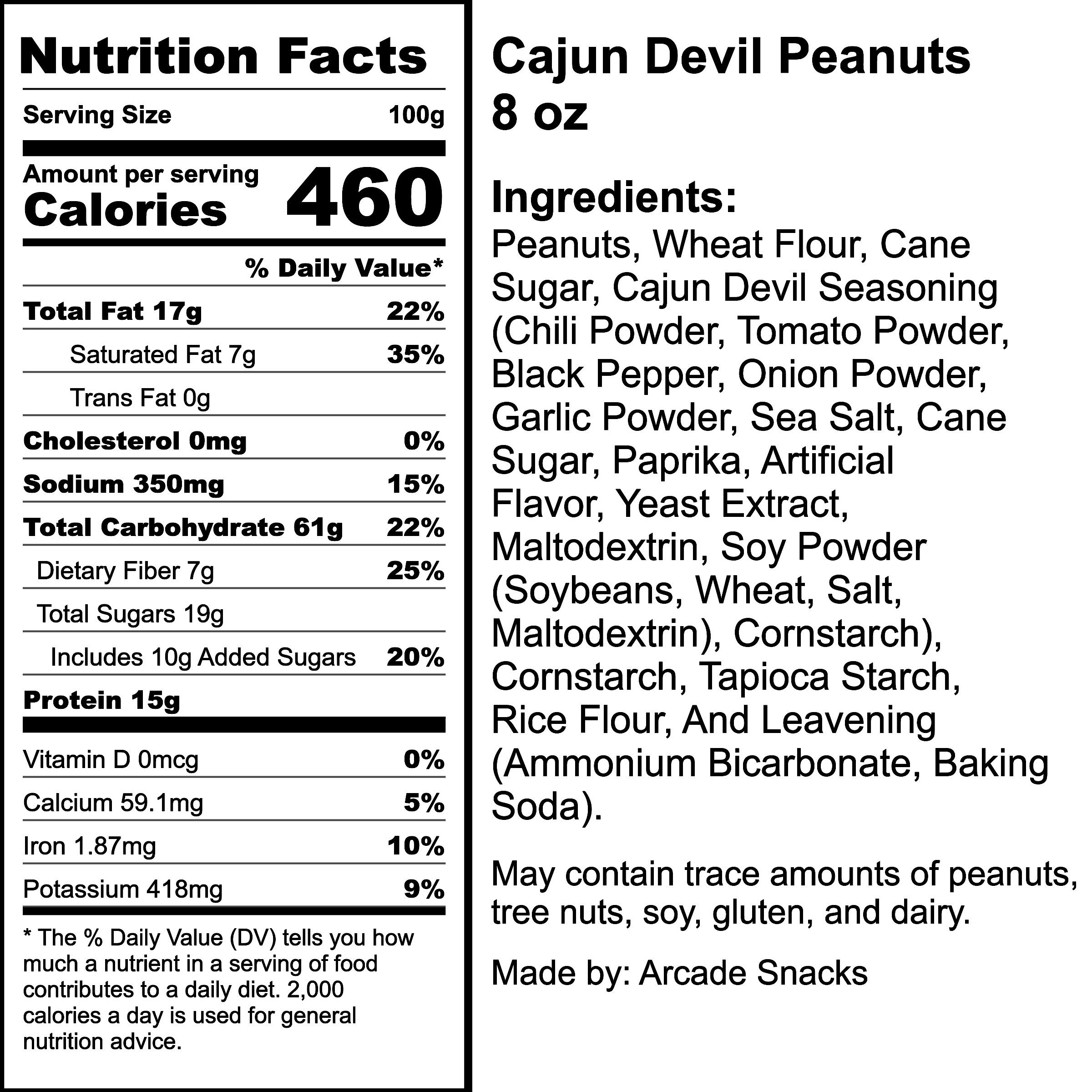 Nutrition Label