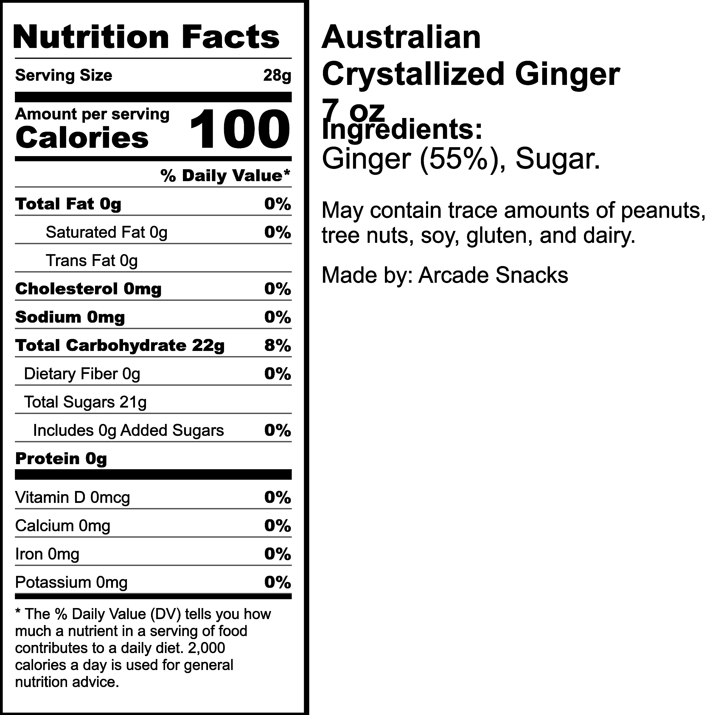 Nutrition Label