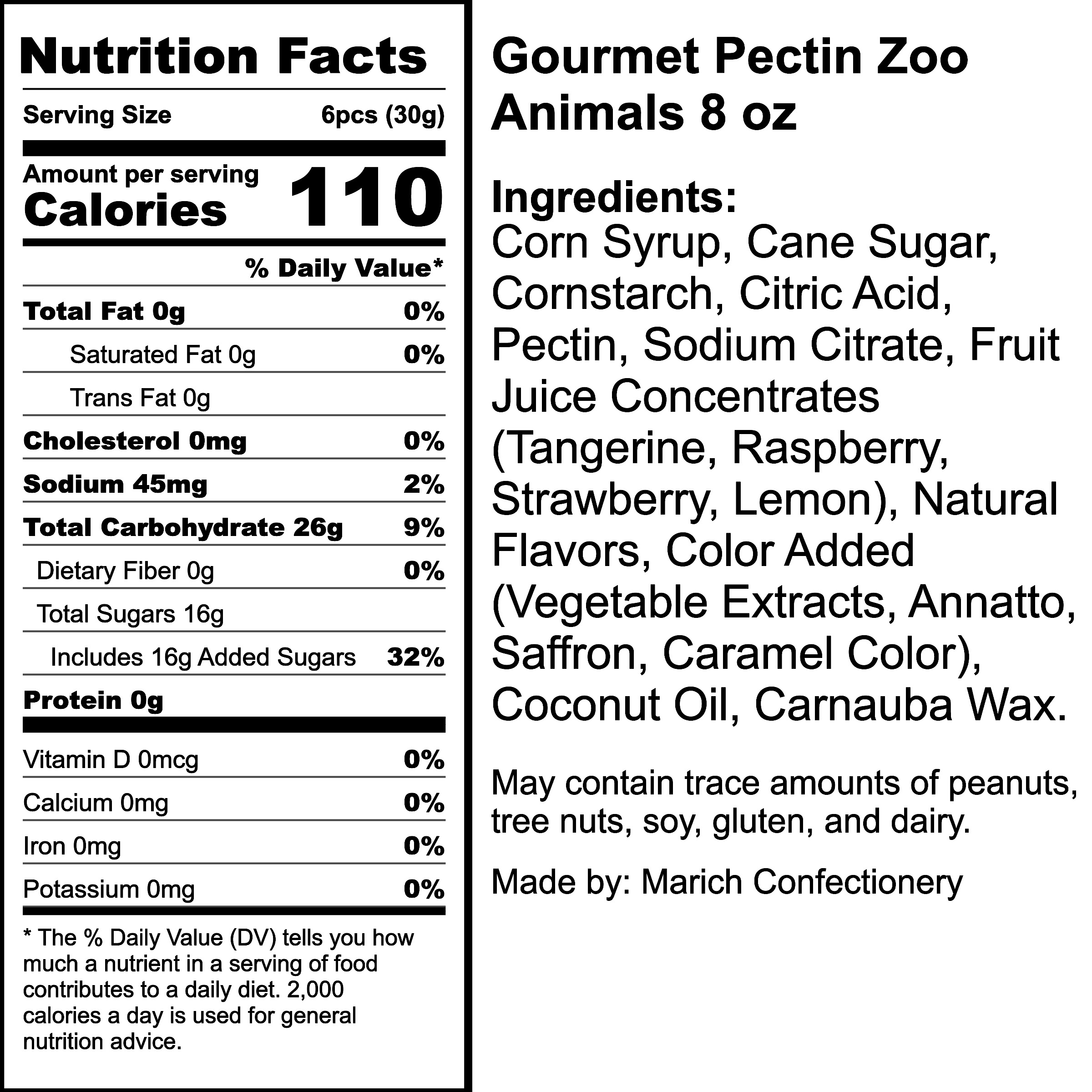 Nutrition Label
