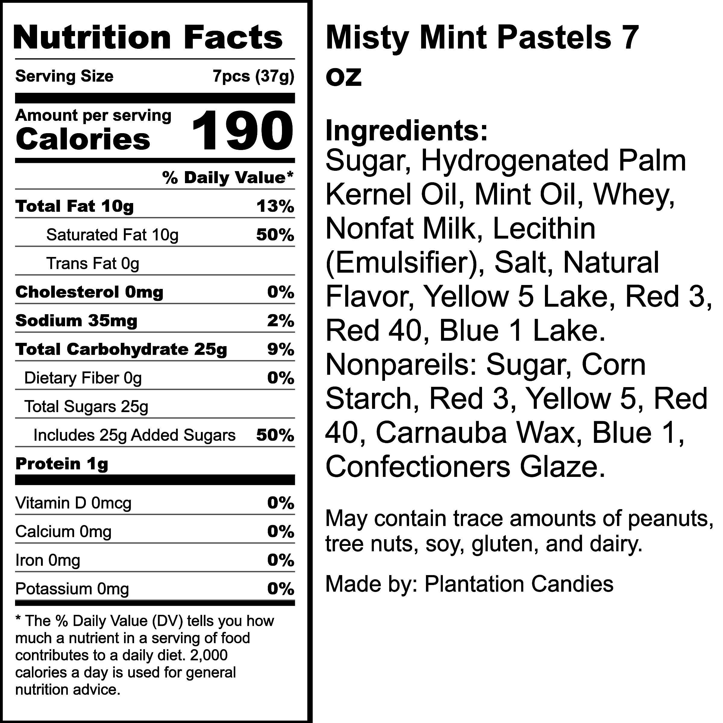 Nutrition Label