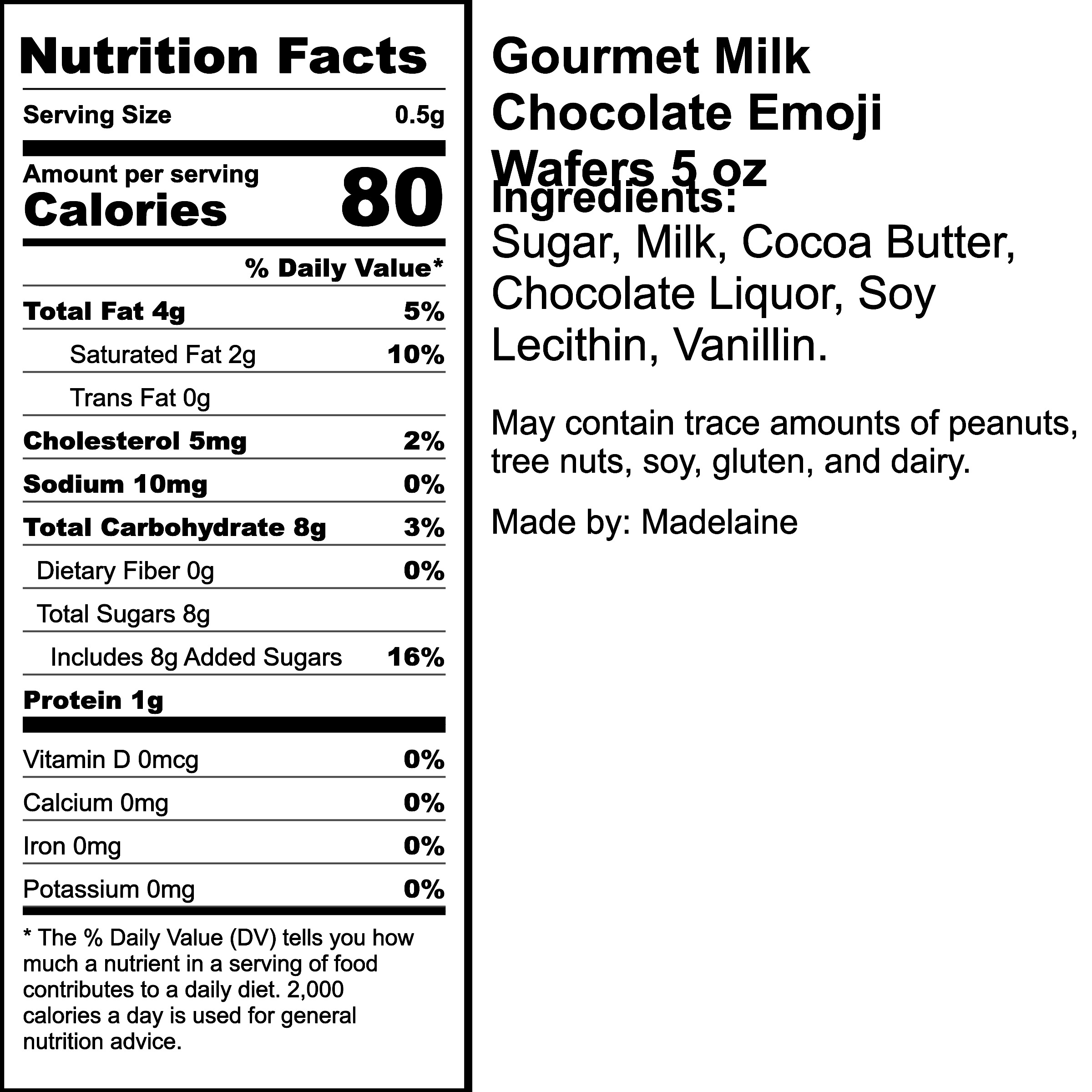 Nutrition Label