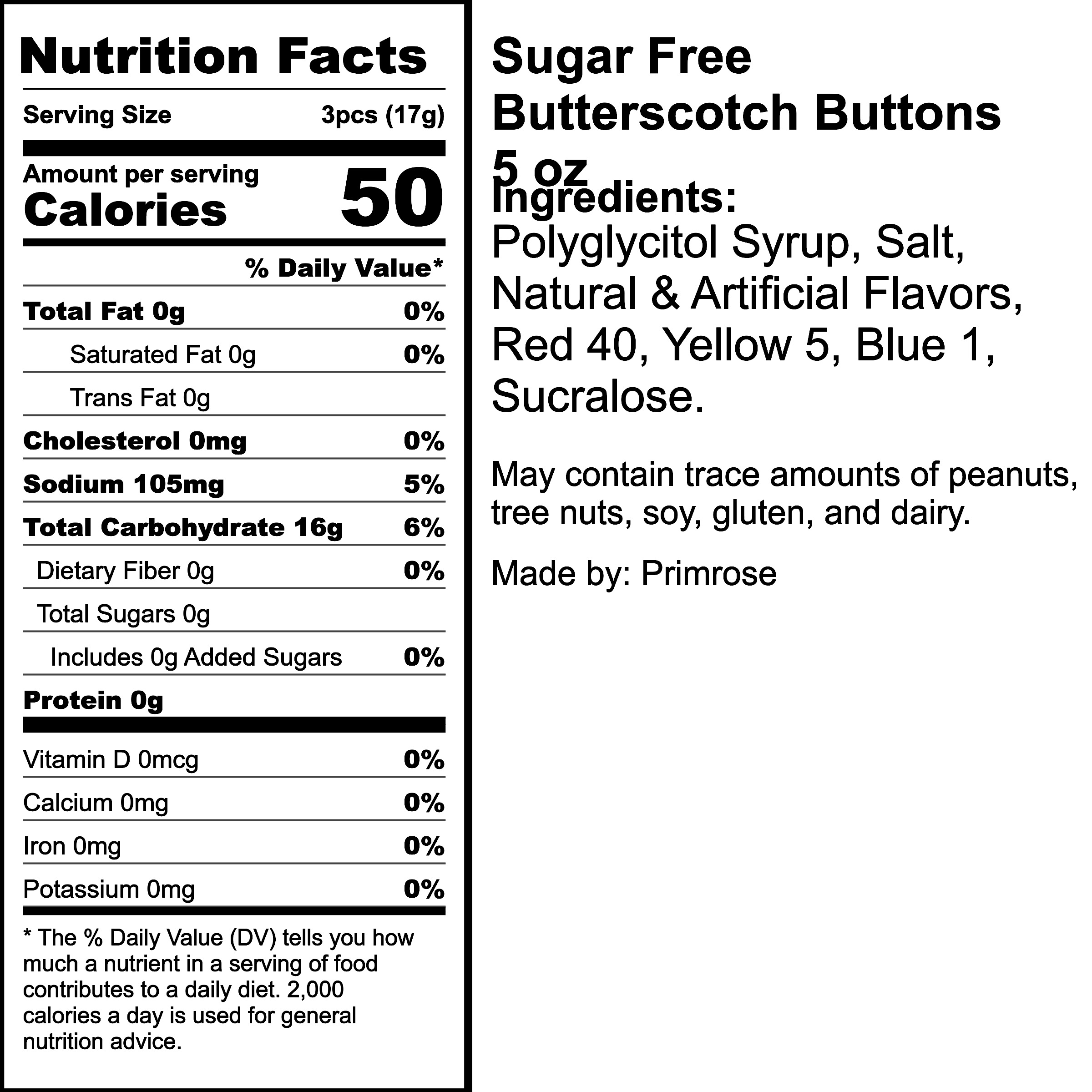 Nutrition Label
