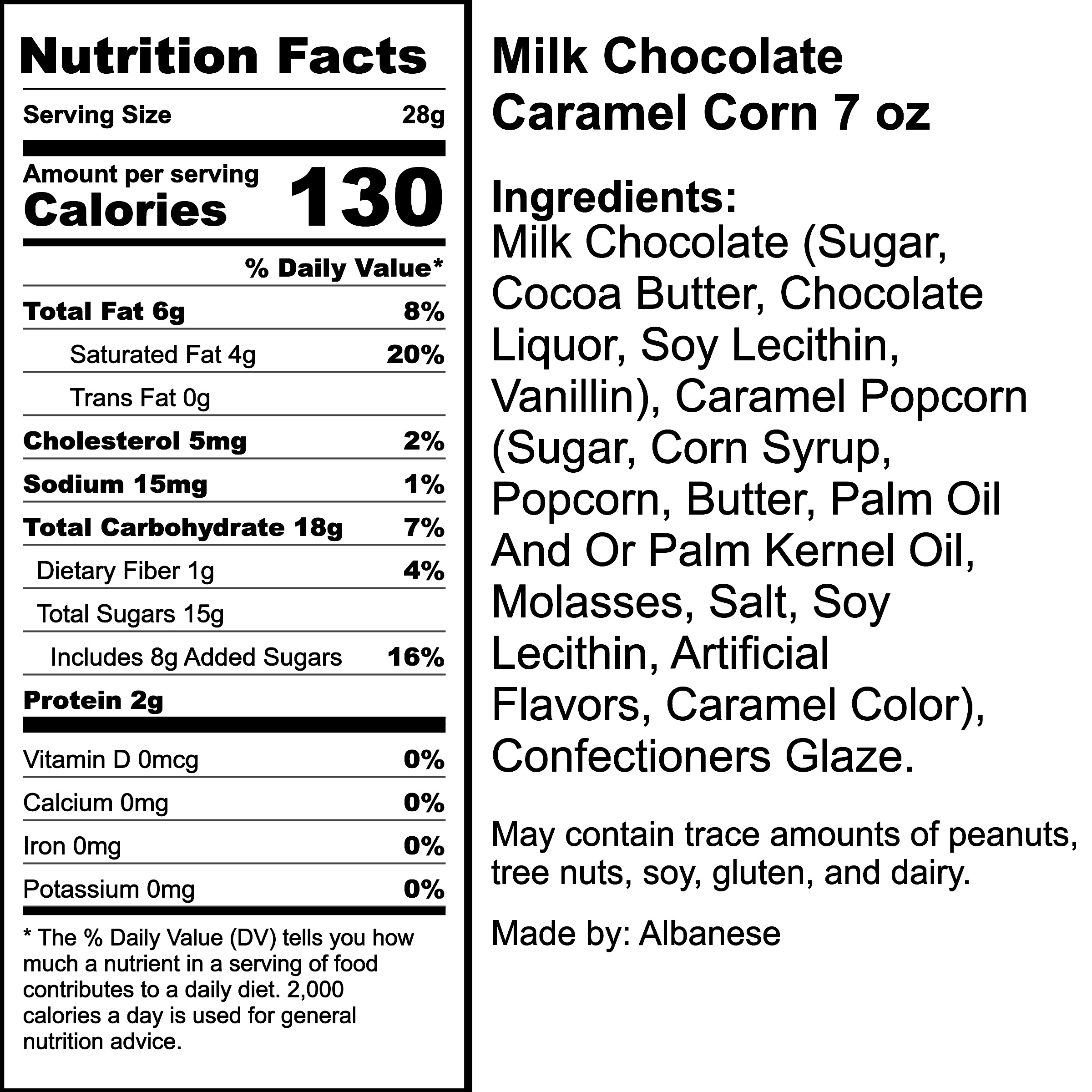 Nutrition Label