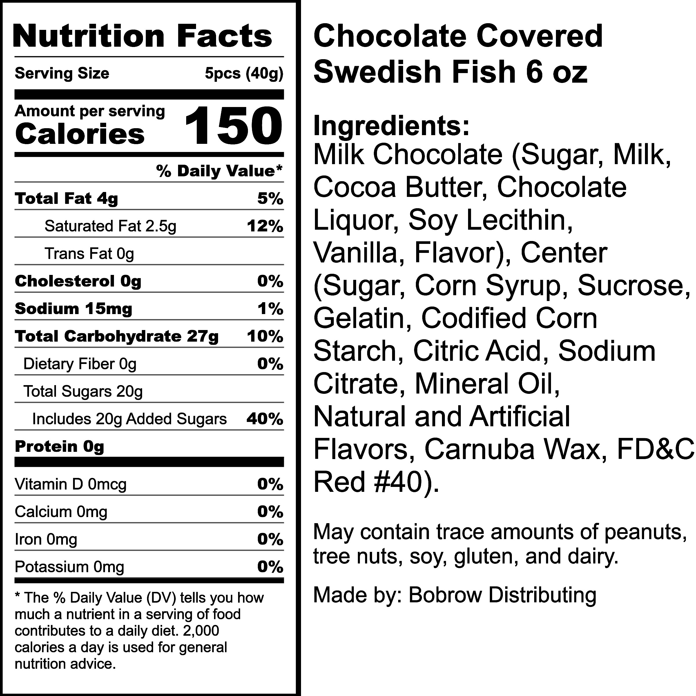 Nutrition Label