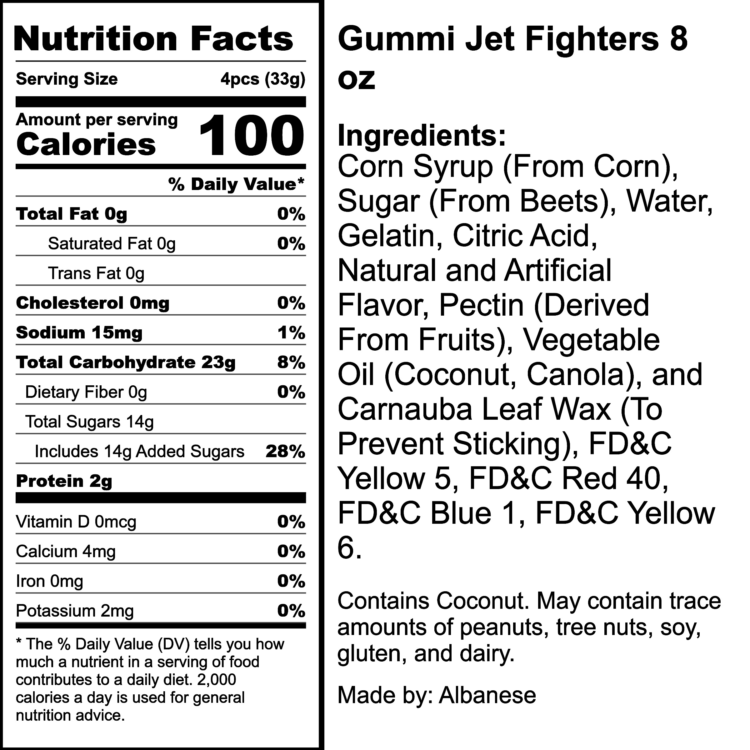 Nutrition Label
