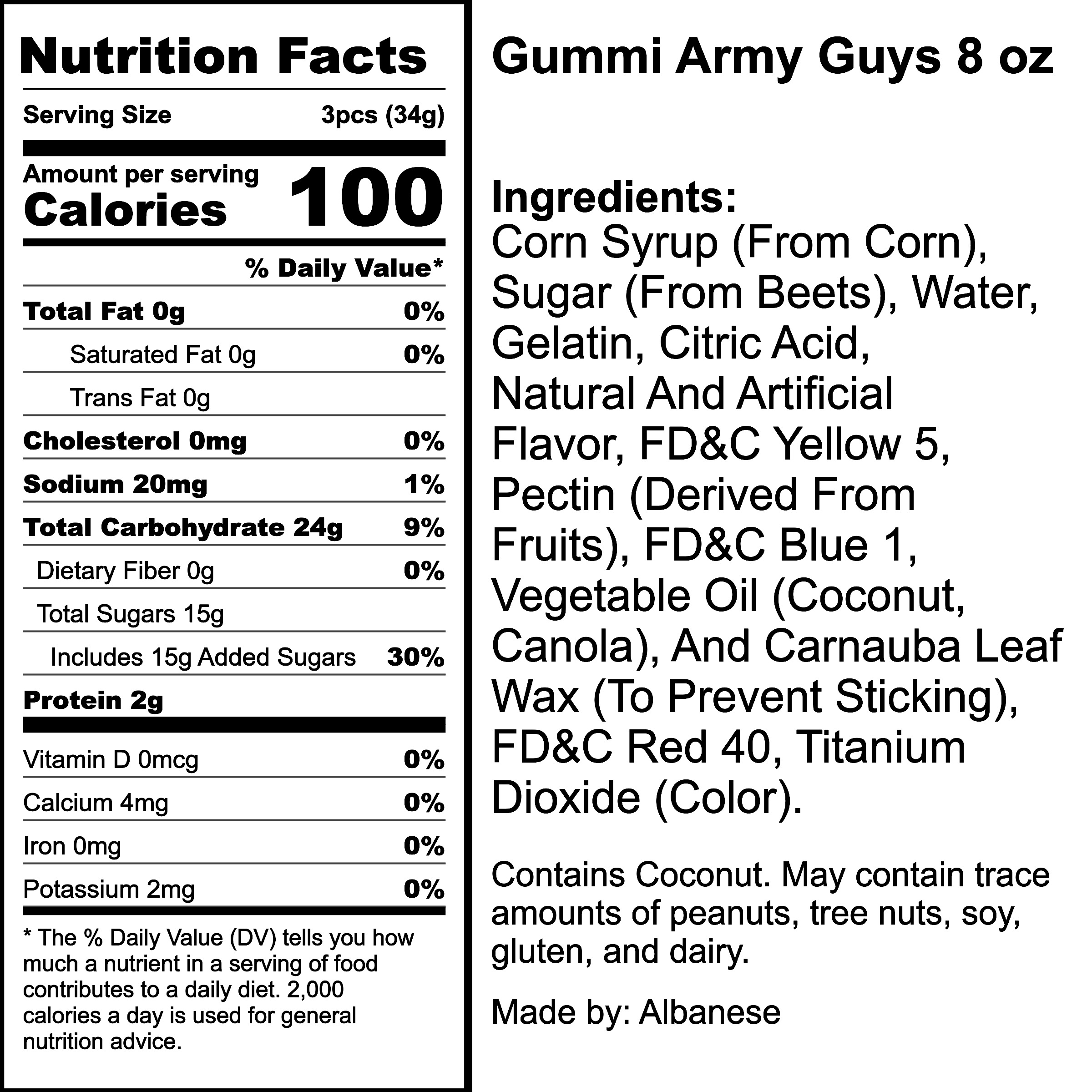 Nutrition Label