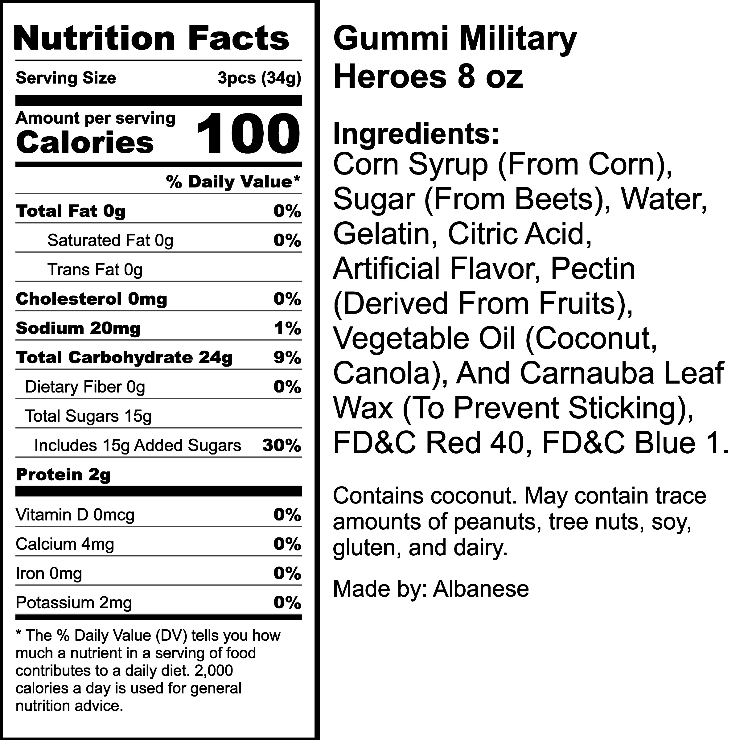 Nutrition Label
