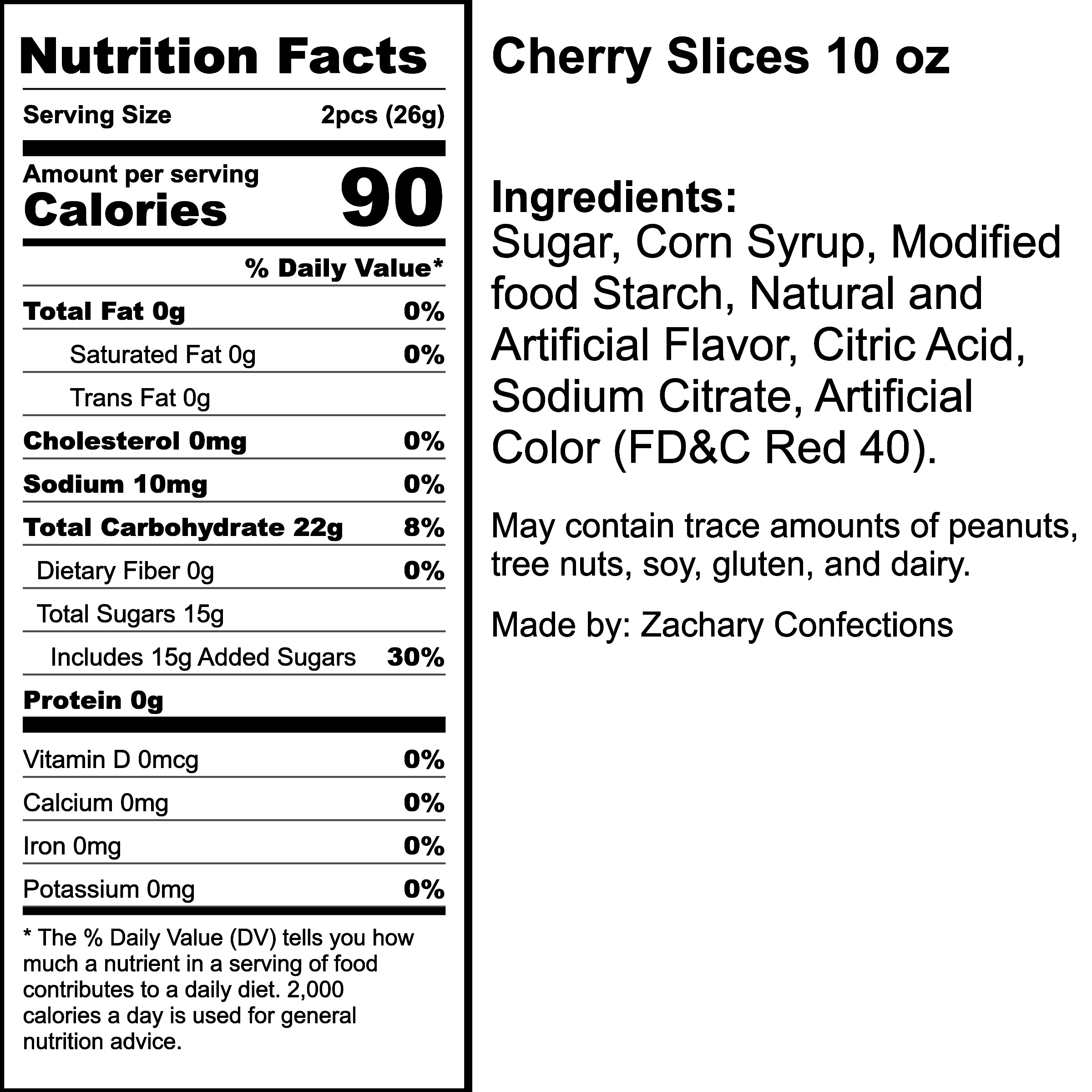 Nutrition Label