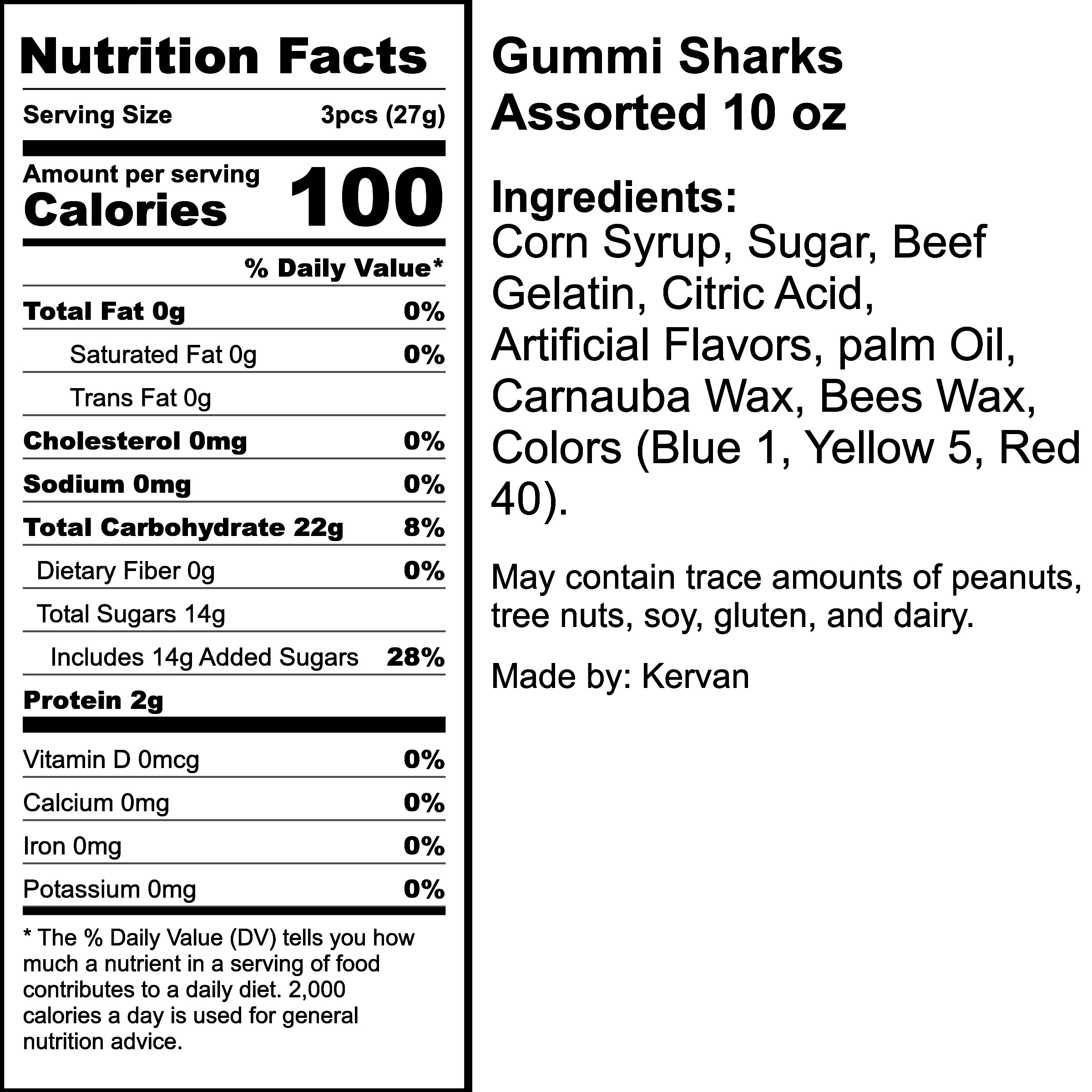 Nutrition Label