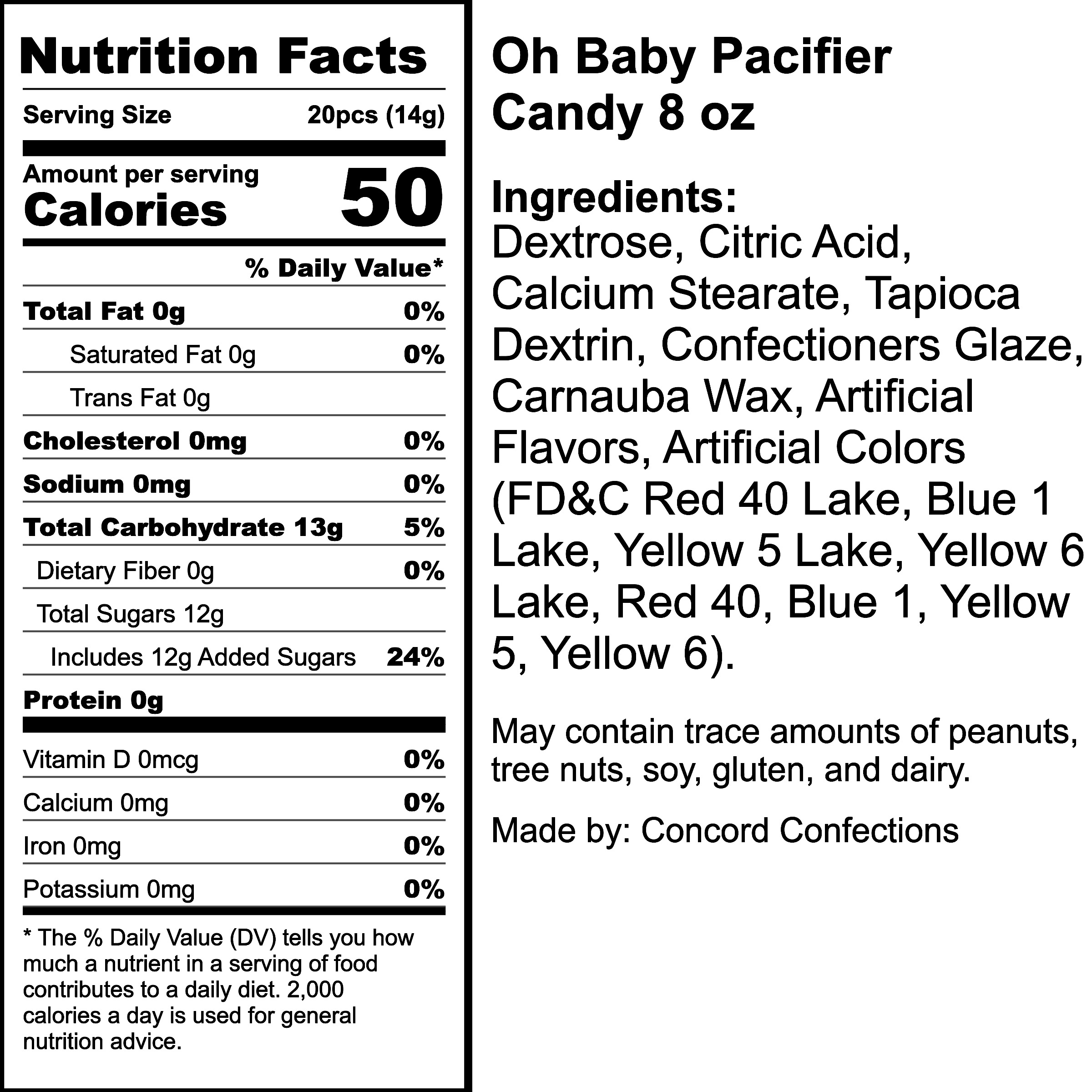Nutrition Label