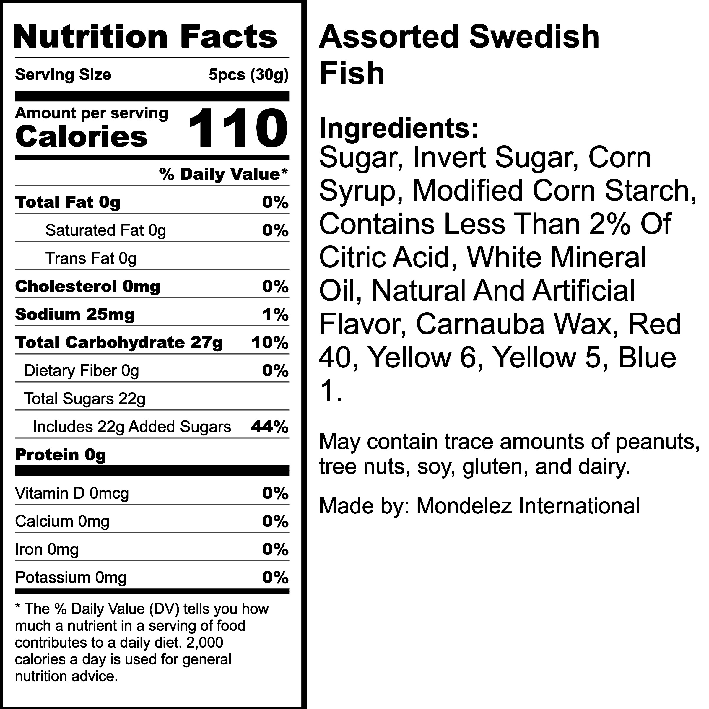 Nutrition Label
