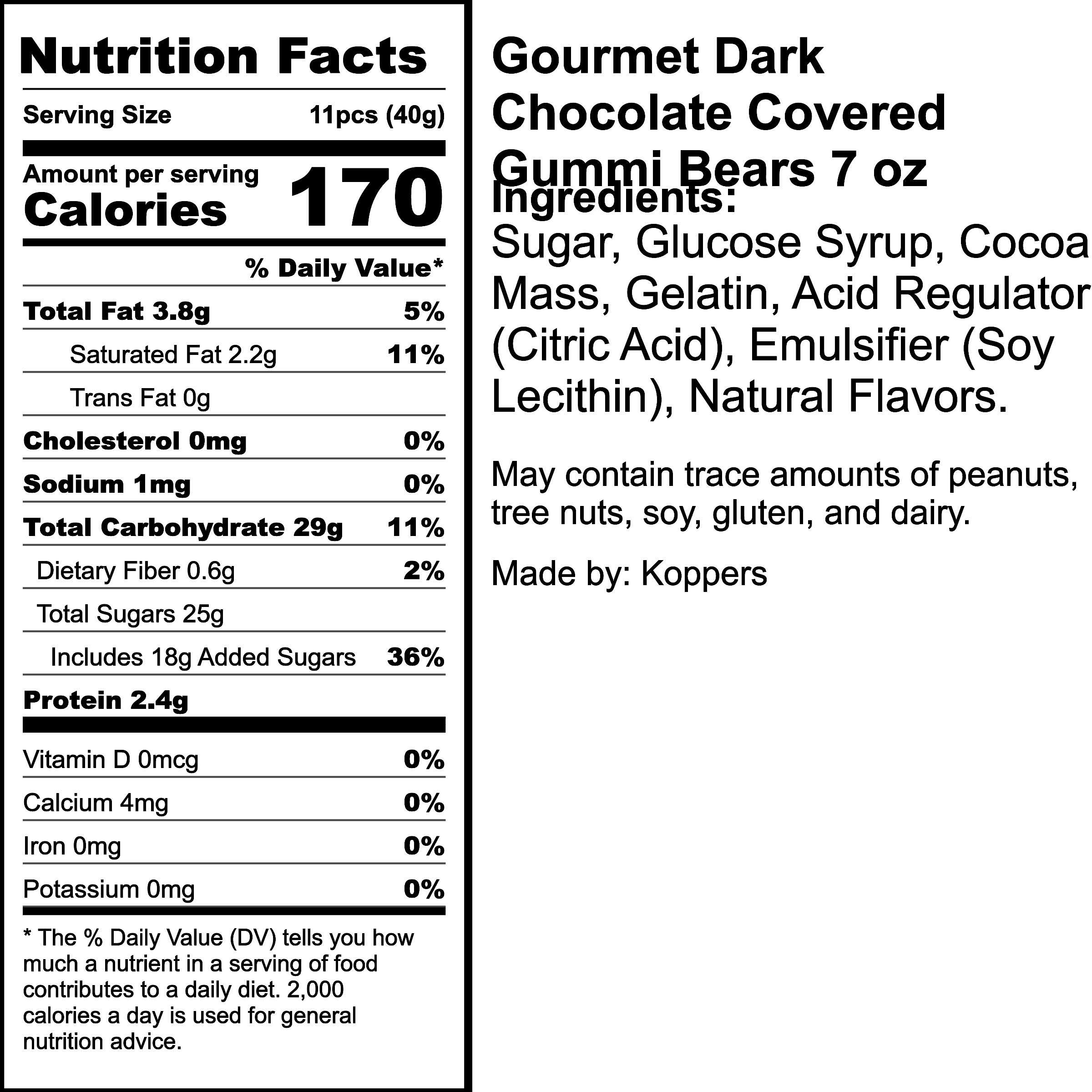 Nutrition Label