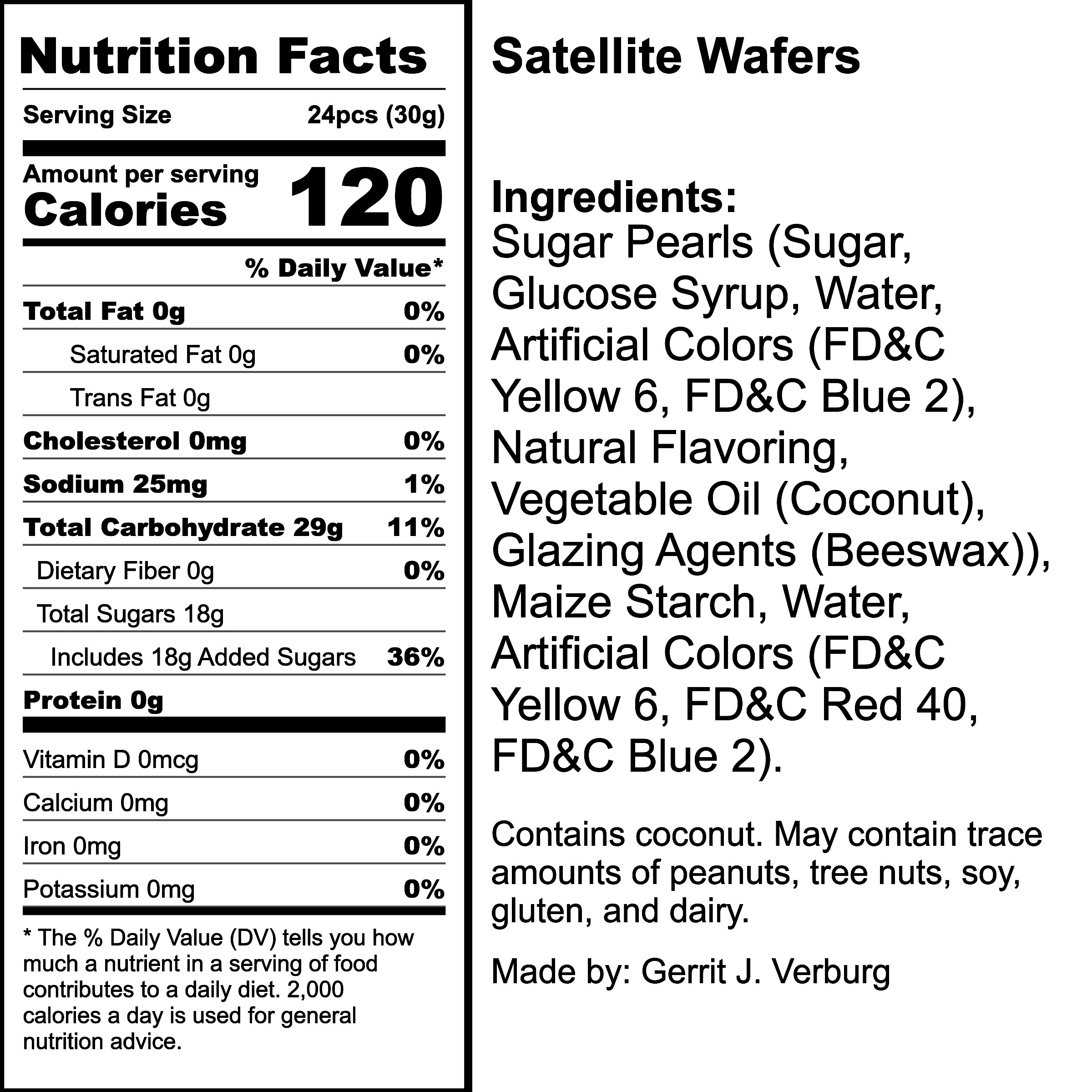 Nutrition Label