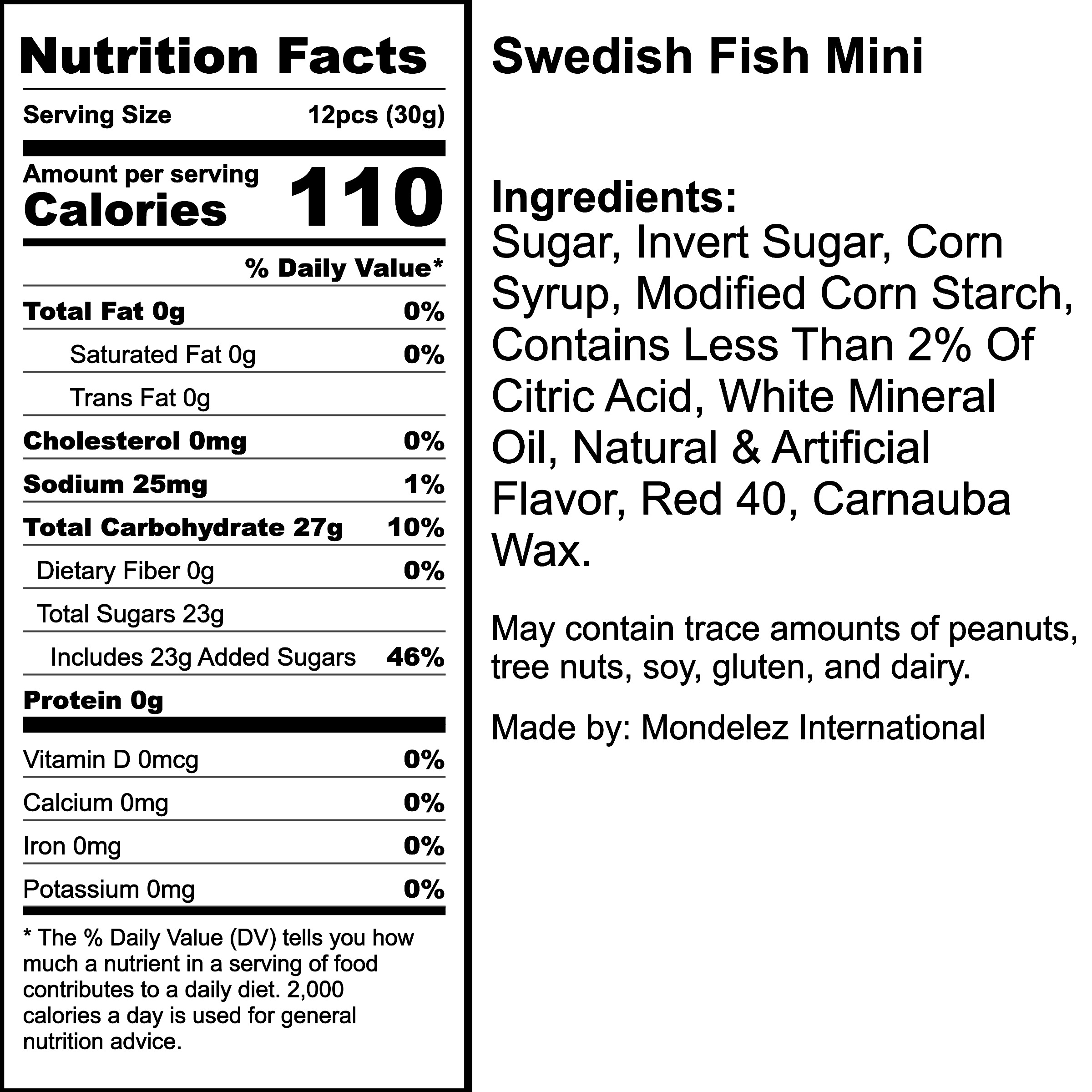 Nutrition Label