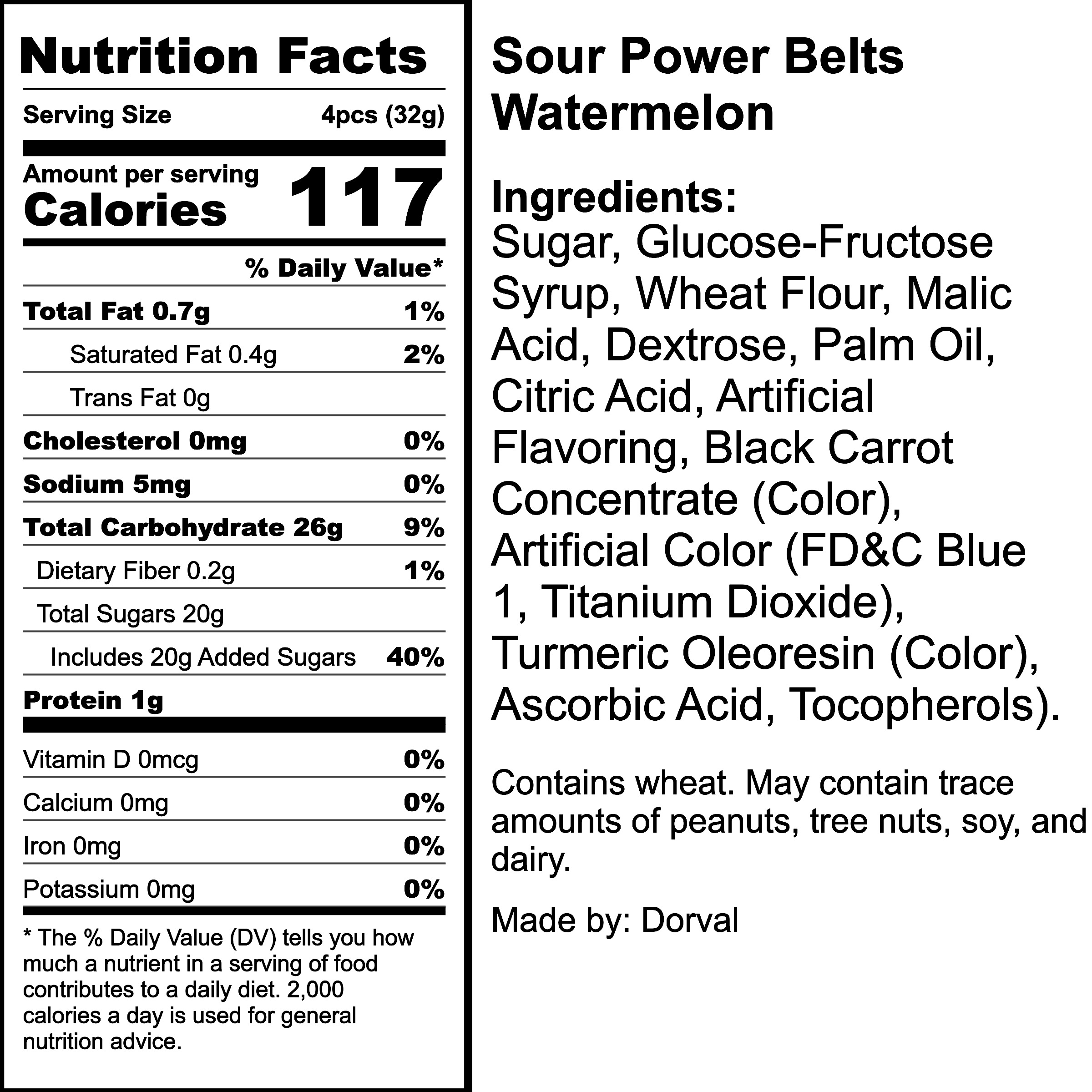 Nutrition Label