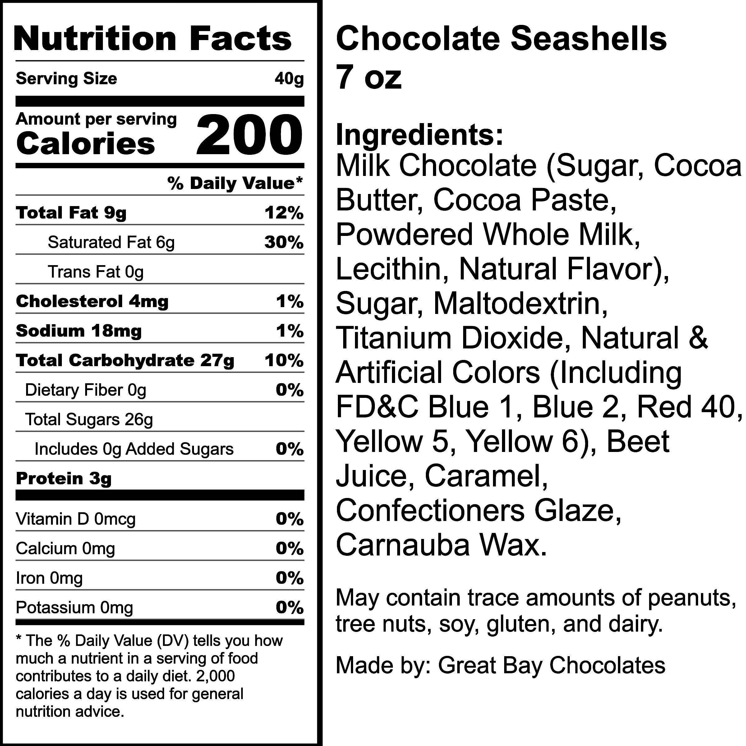 Nutrition Label