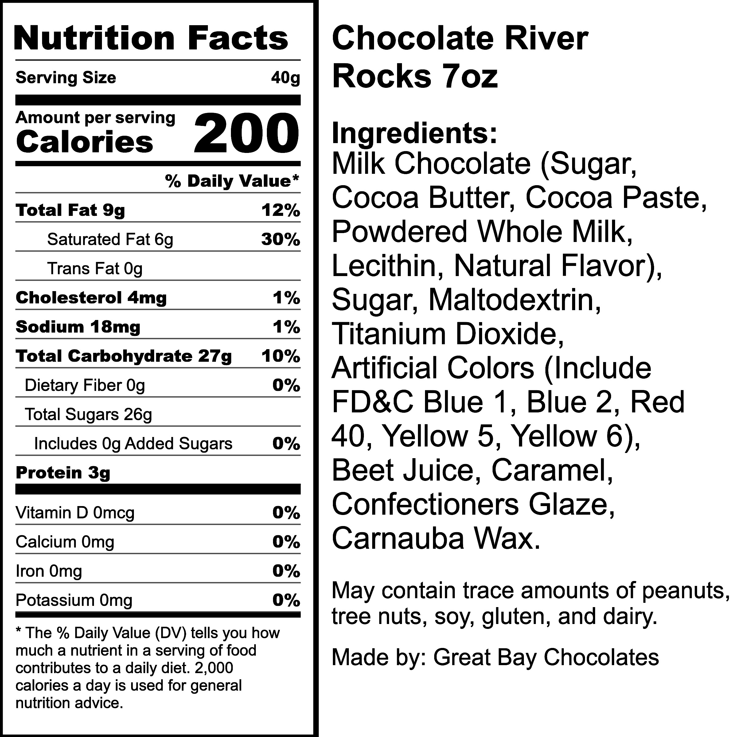 Nutrition Label