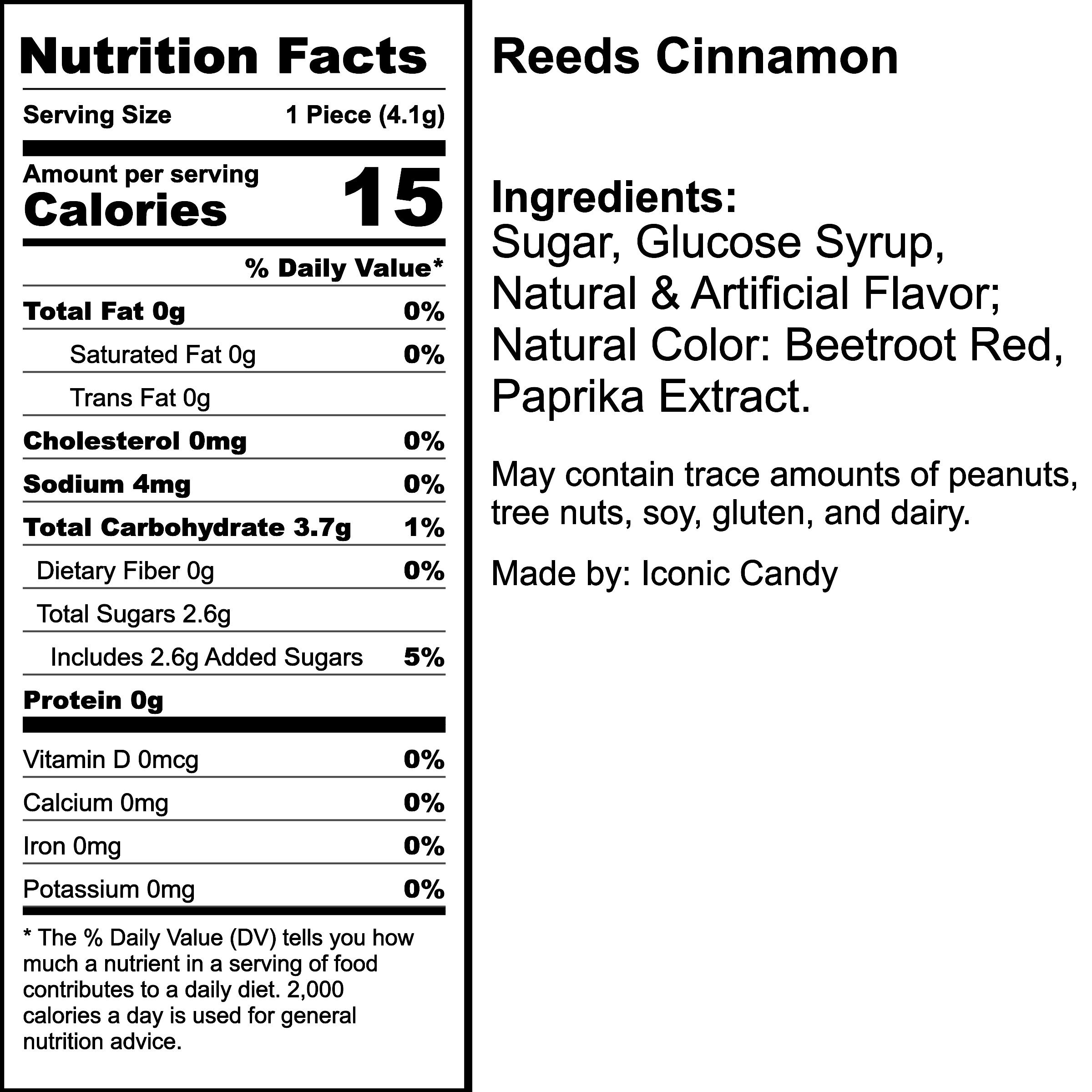 Nutrition Label