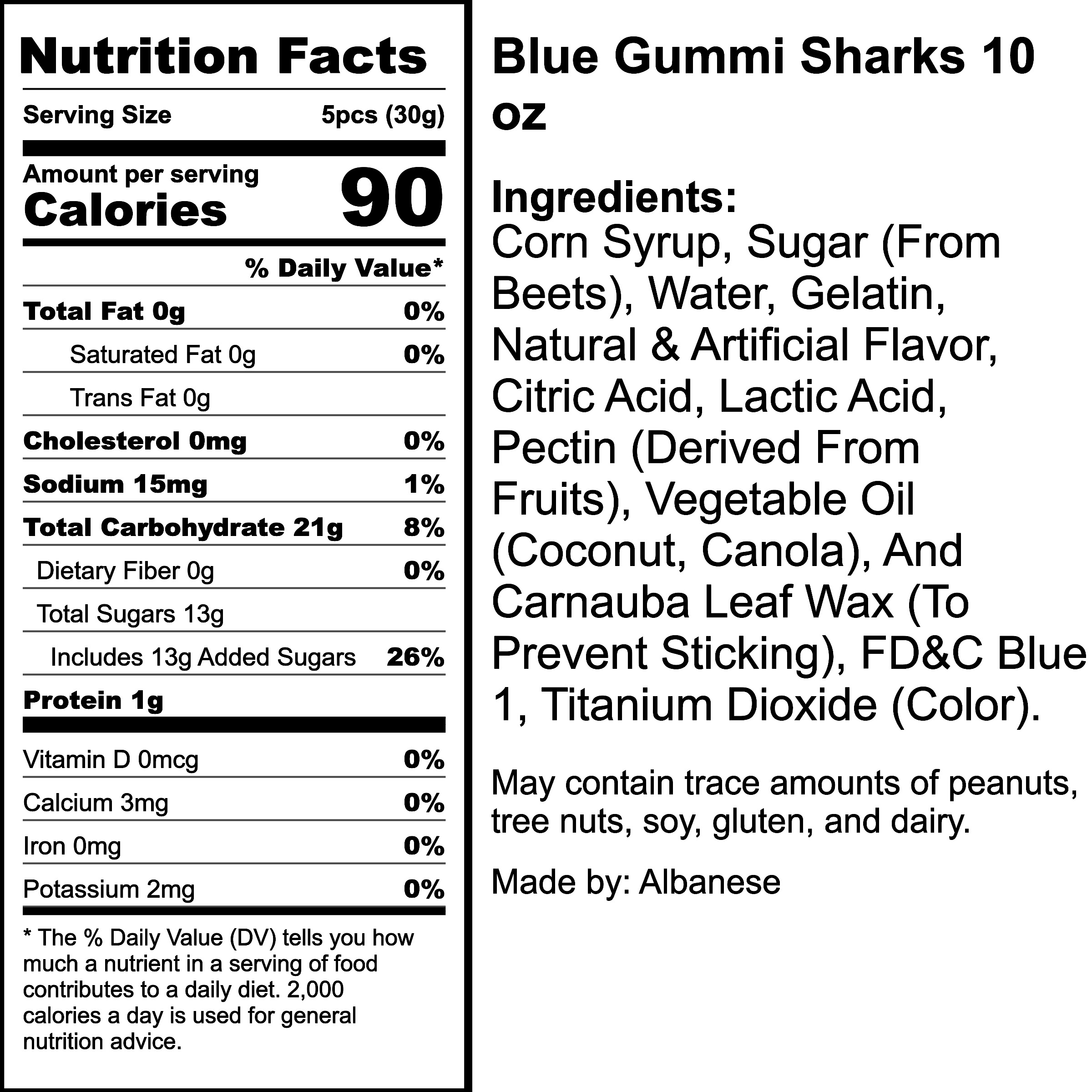 Nutrition Label