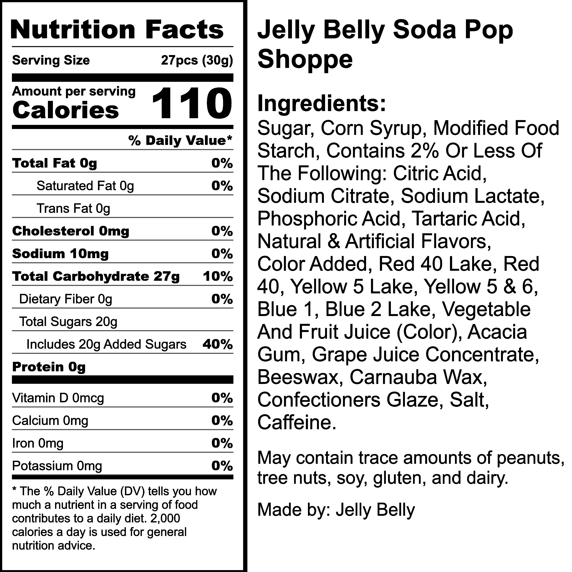 Nutrition Label
