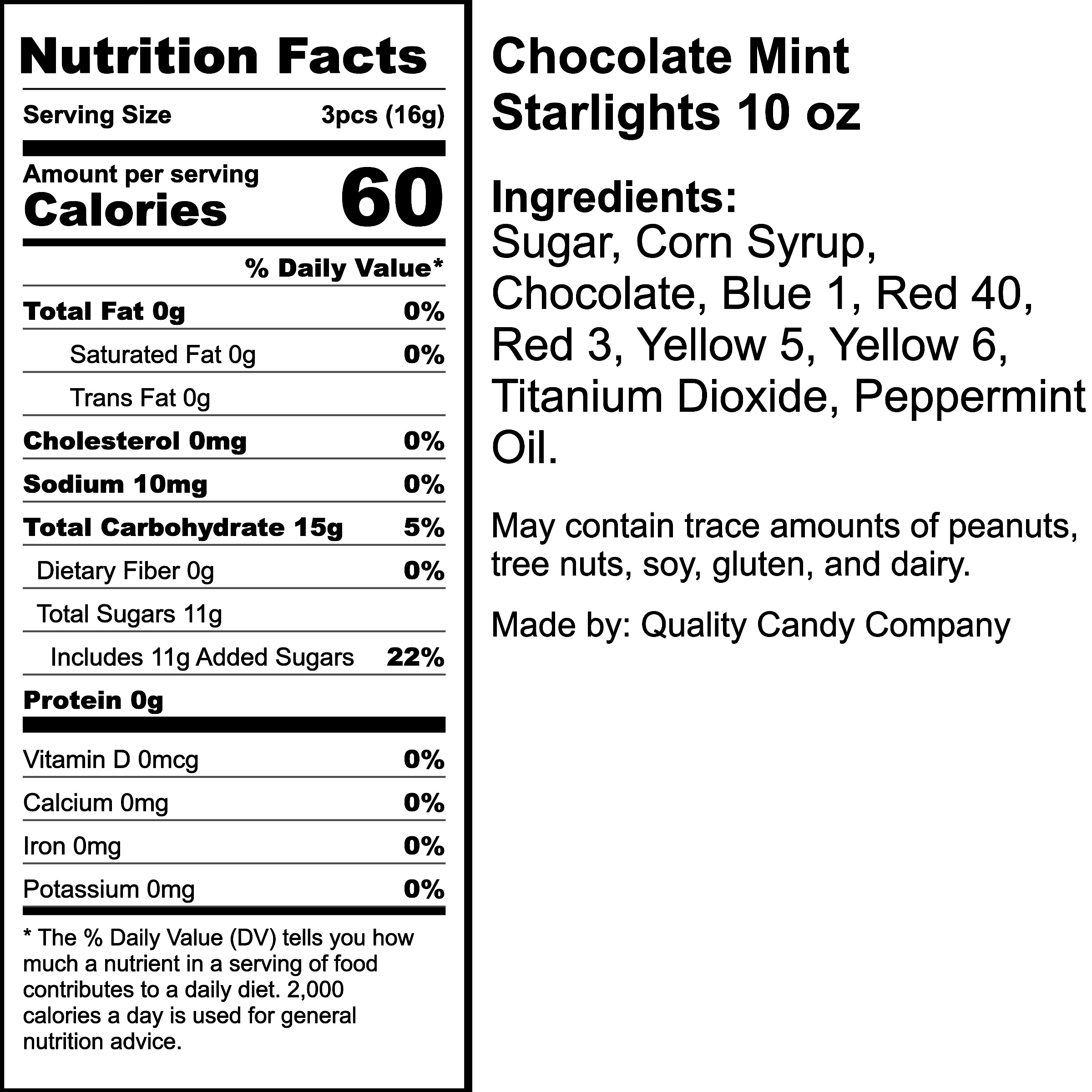 Nutrition Label