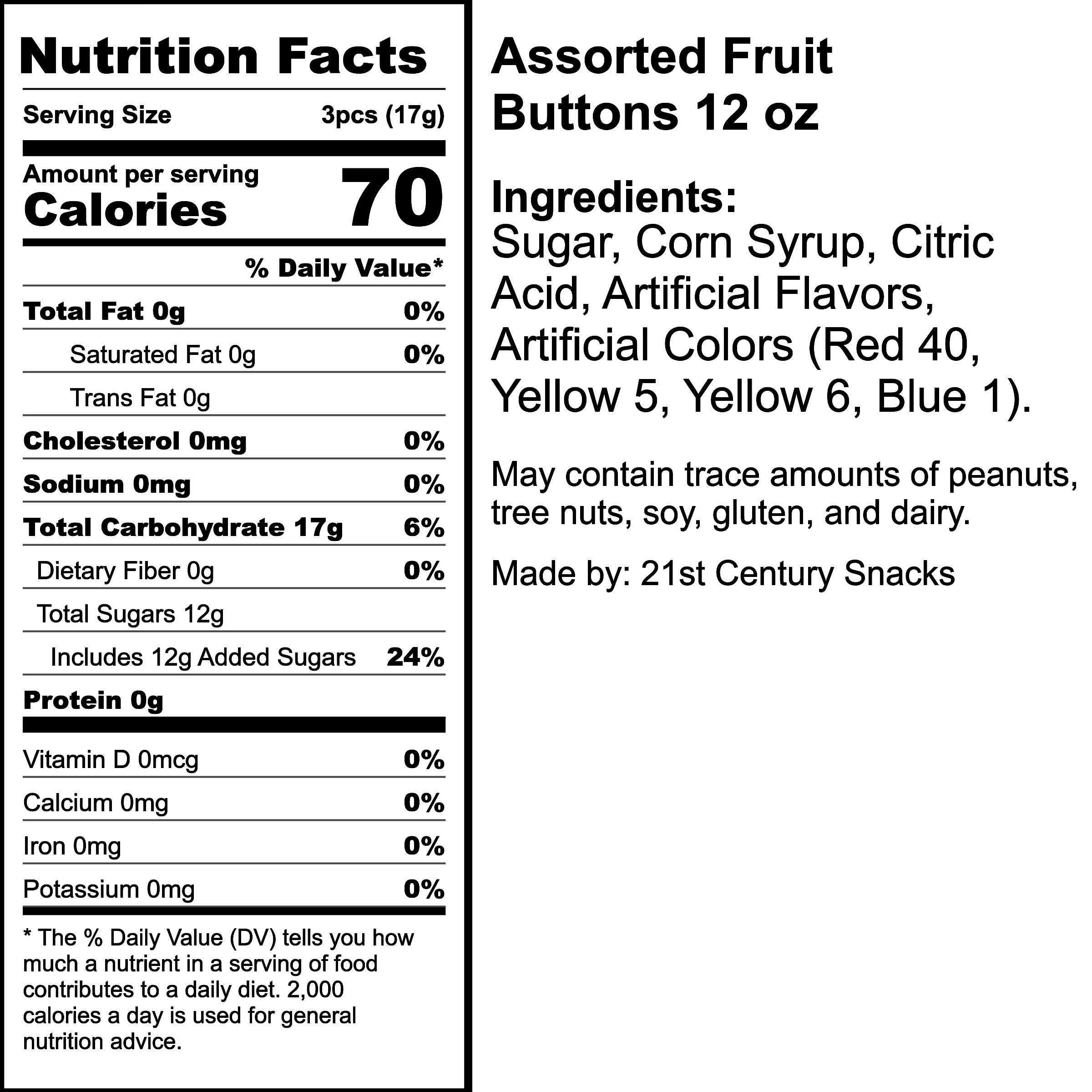 Nutrition Label
