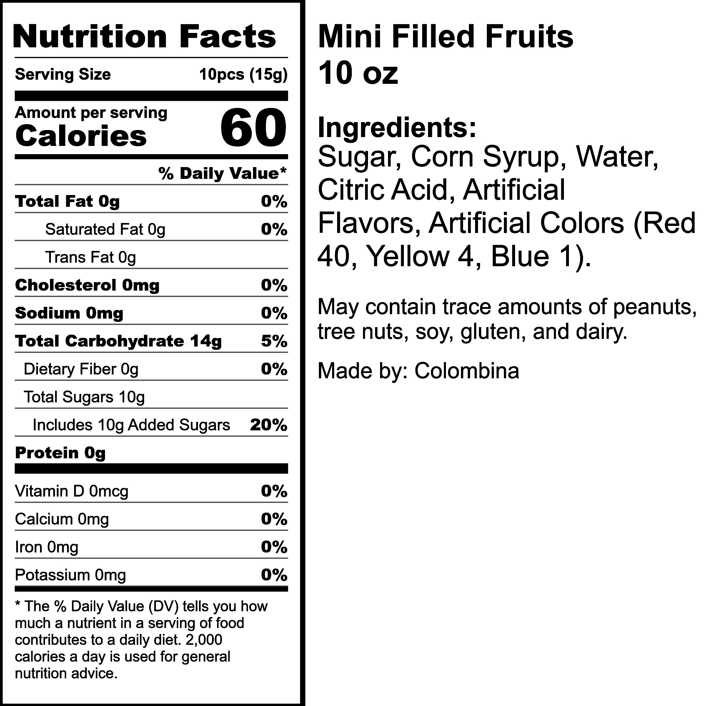 Nutrition Label