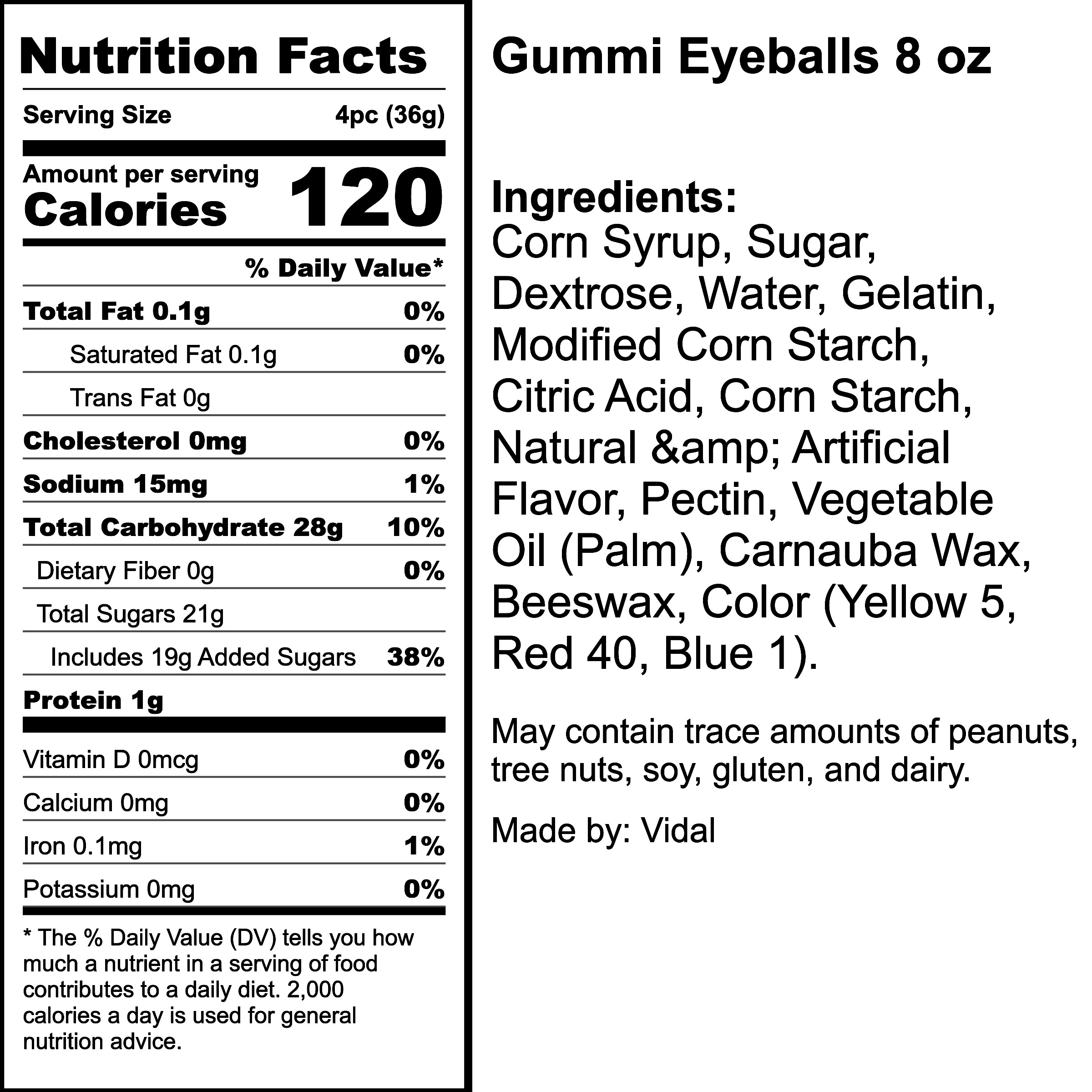 Nutrition Label