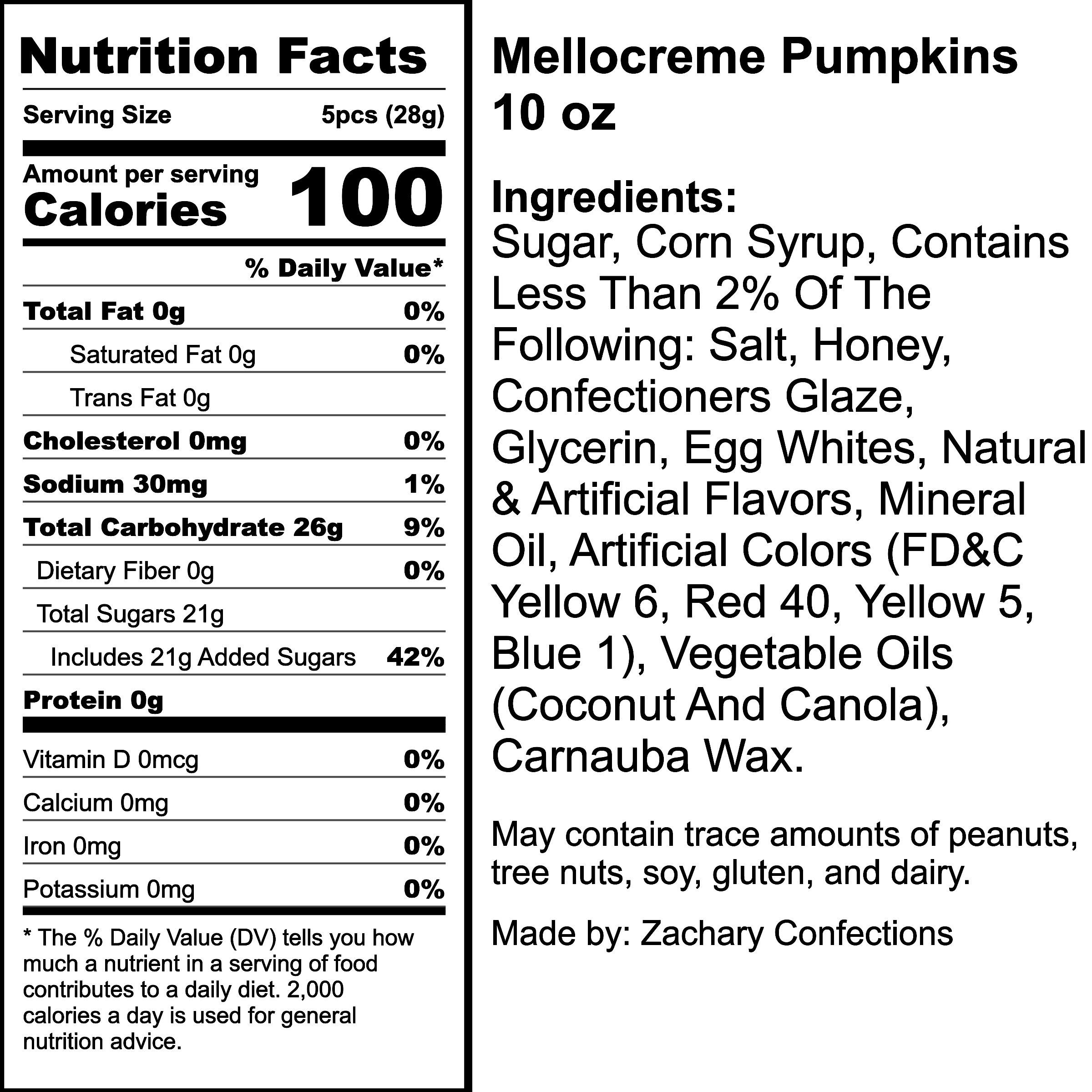 Nutrition Label