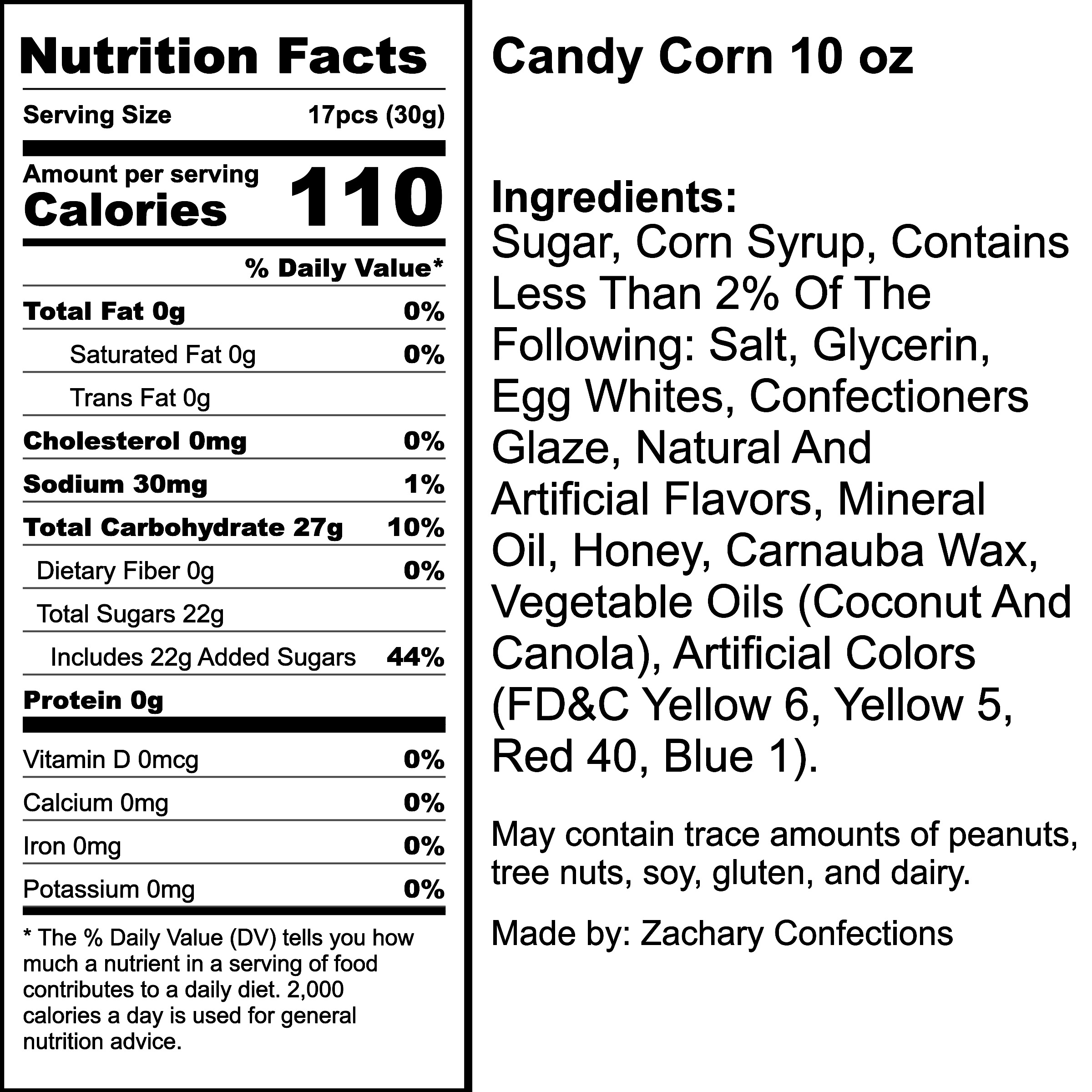 Nutrition Label