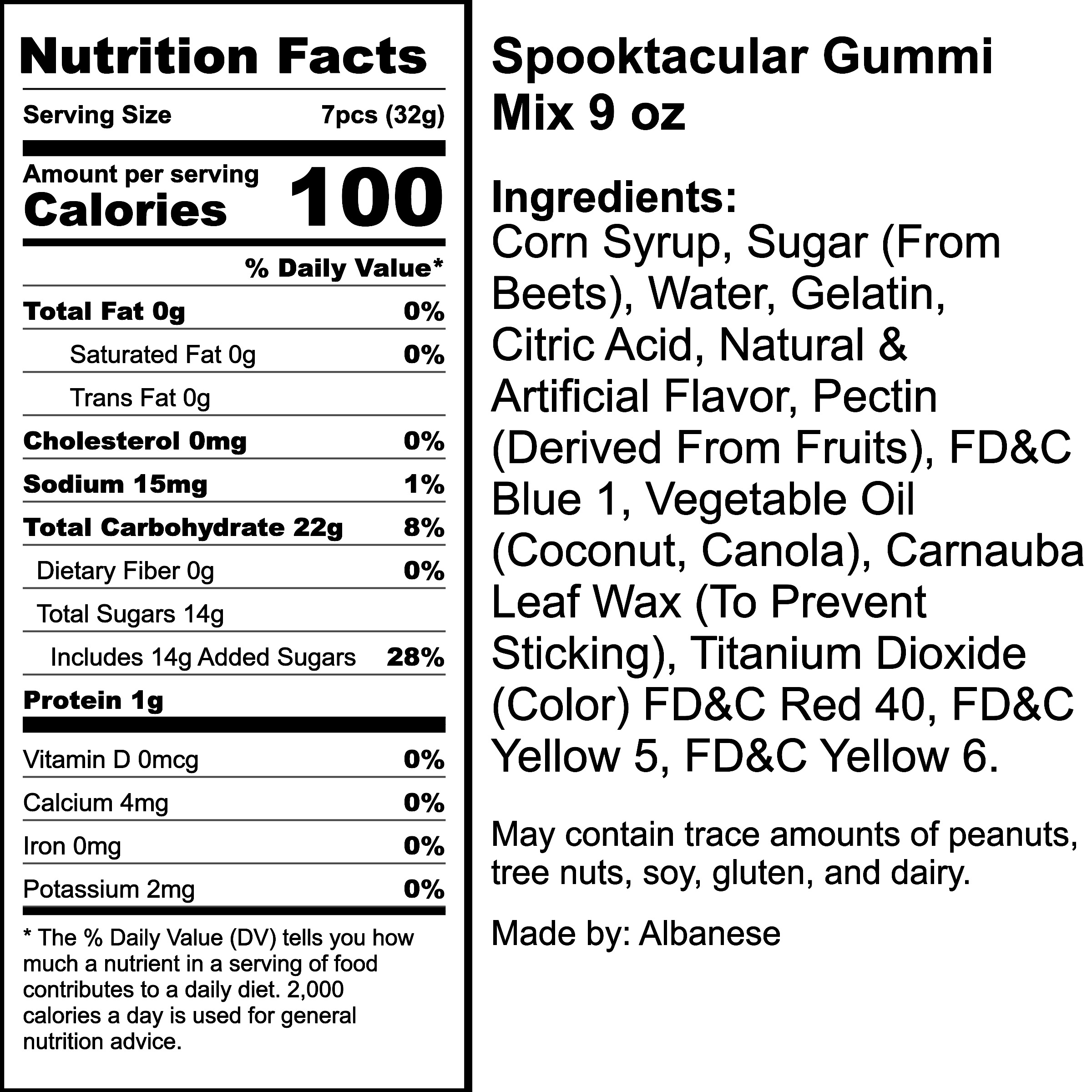 Nutrition Label