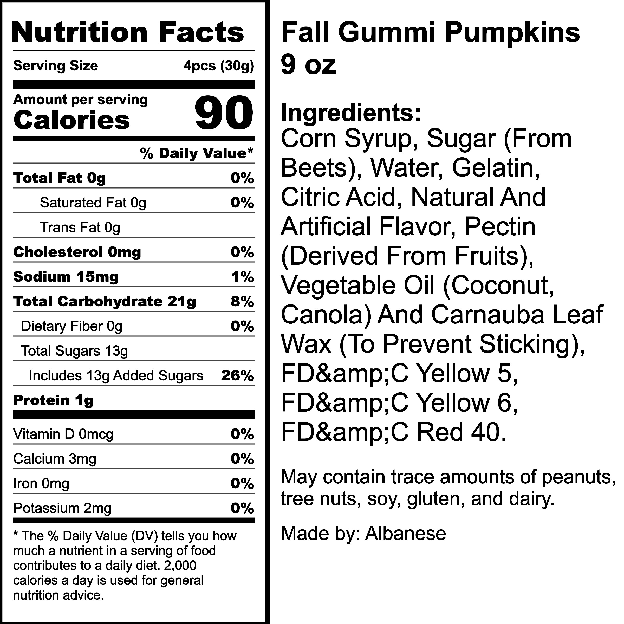 Nutrition Label